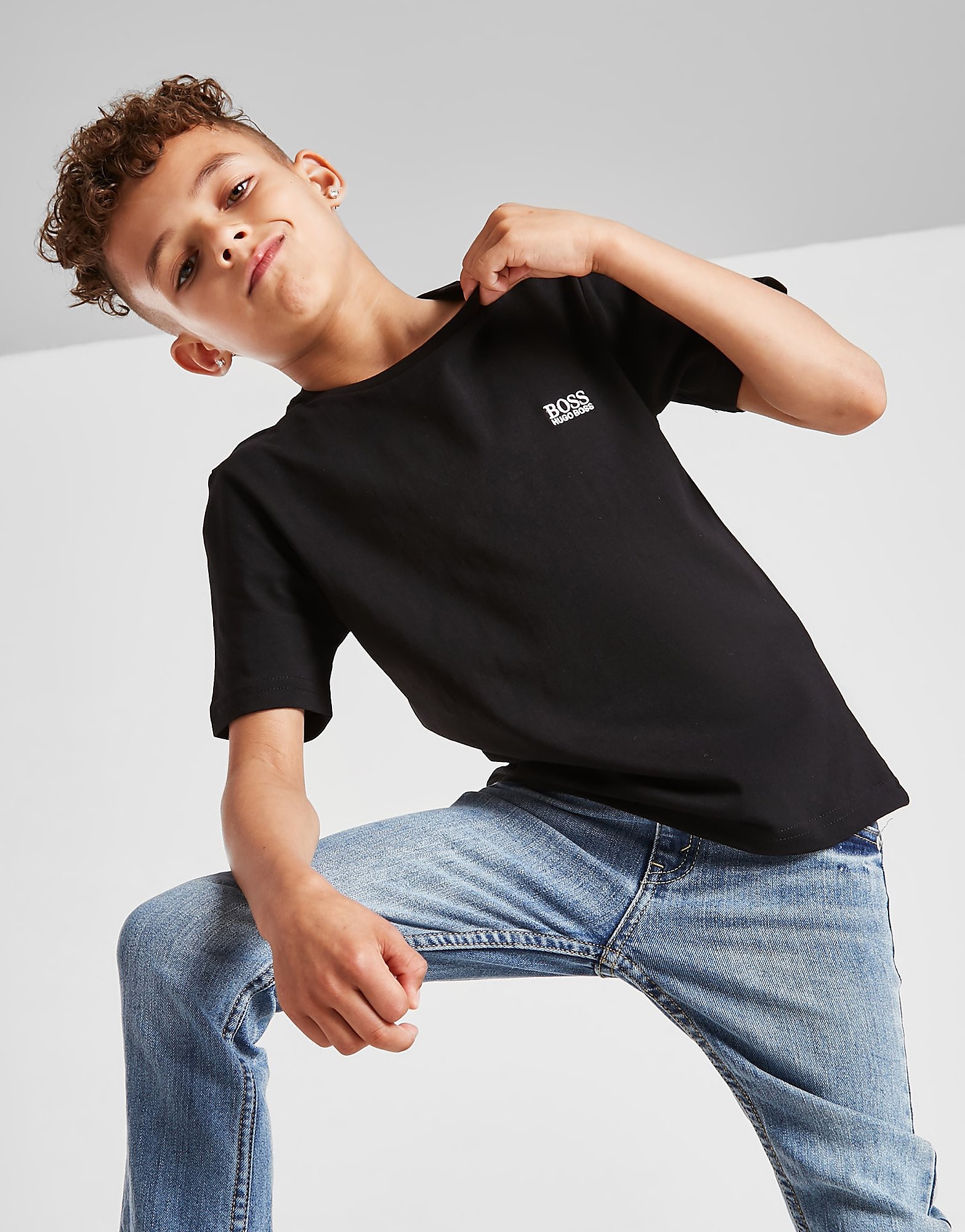 

BOSS Small Logo T-Shirt Children - Black - Kids, Black