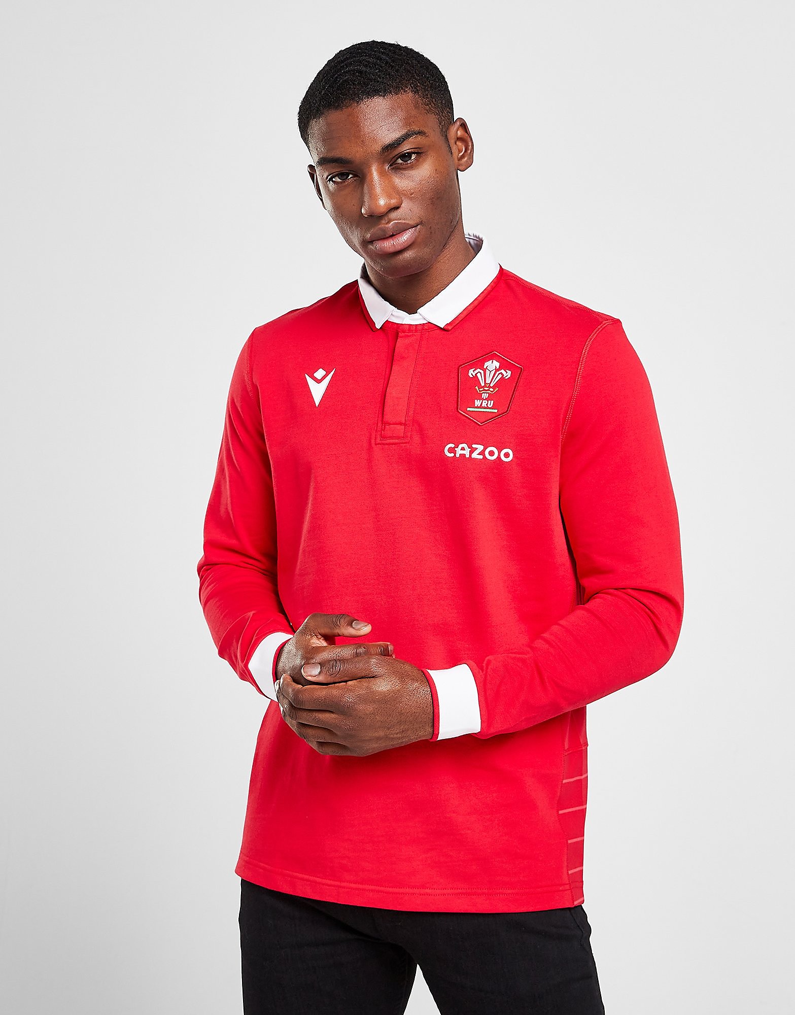 

Macron Welsh Rugby Union 2021/22 Home Long Sleeve Shirt - Red - Mens, Red