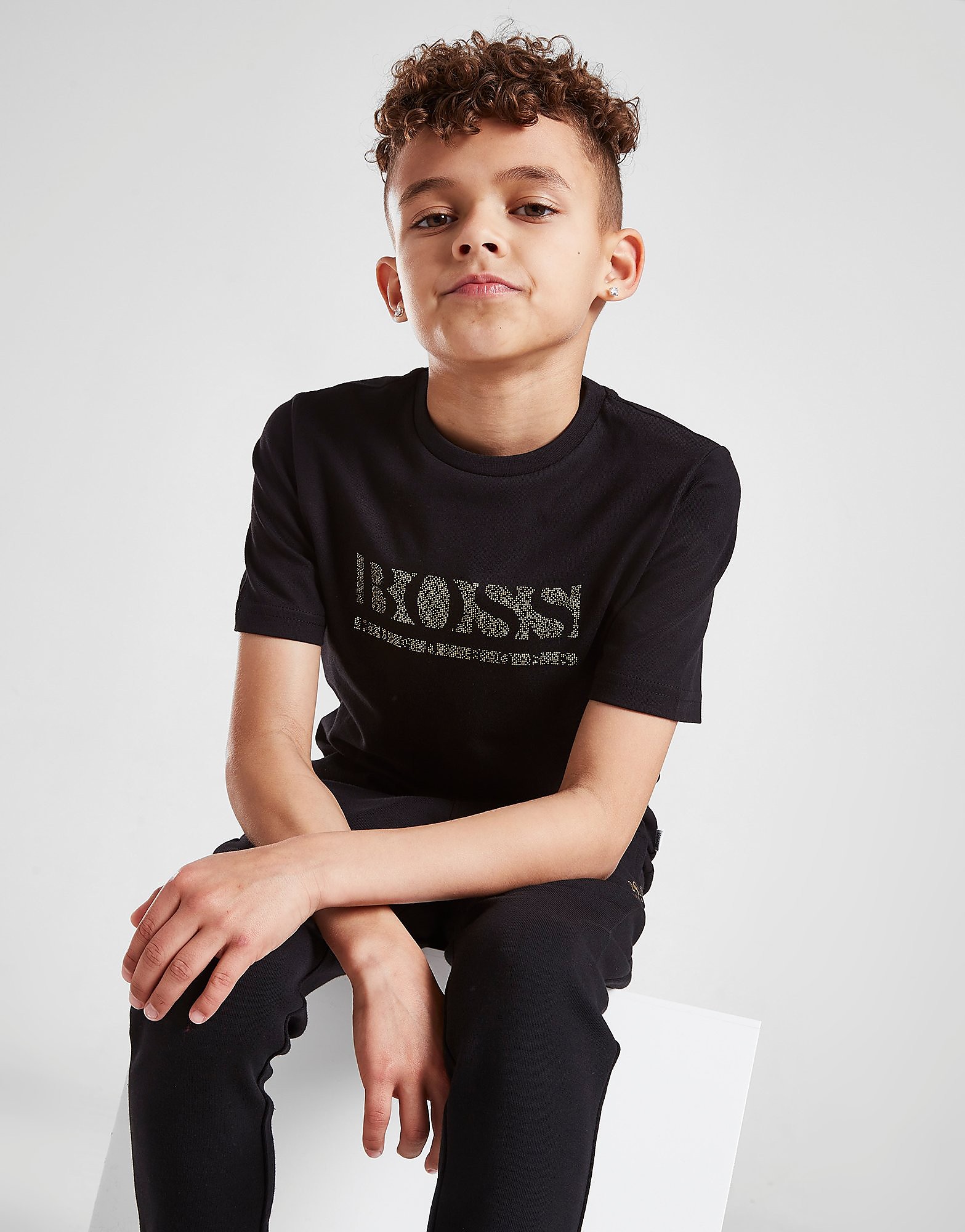 

BOSS Logo T-Shirt Children - Black - Kids, Black