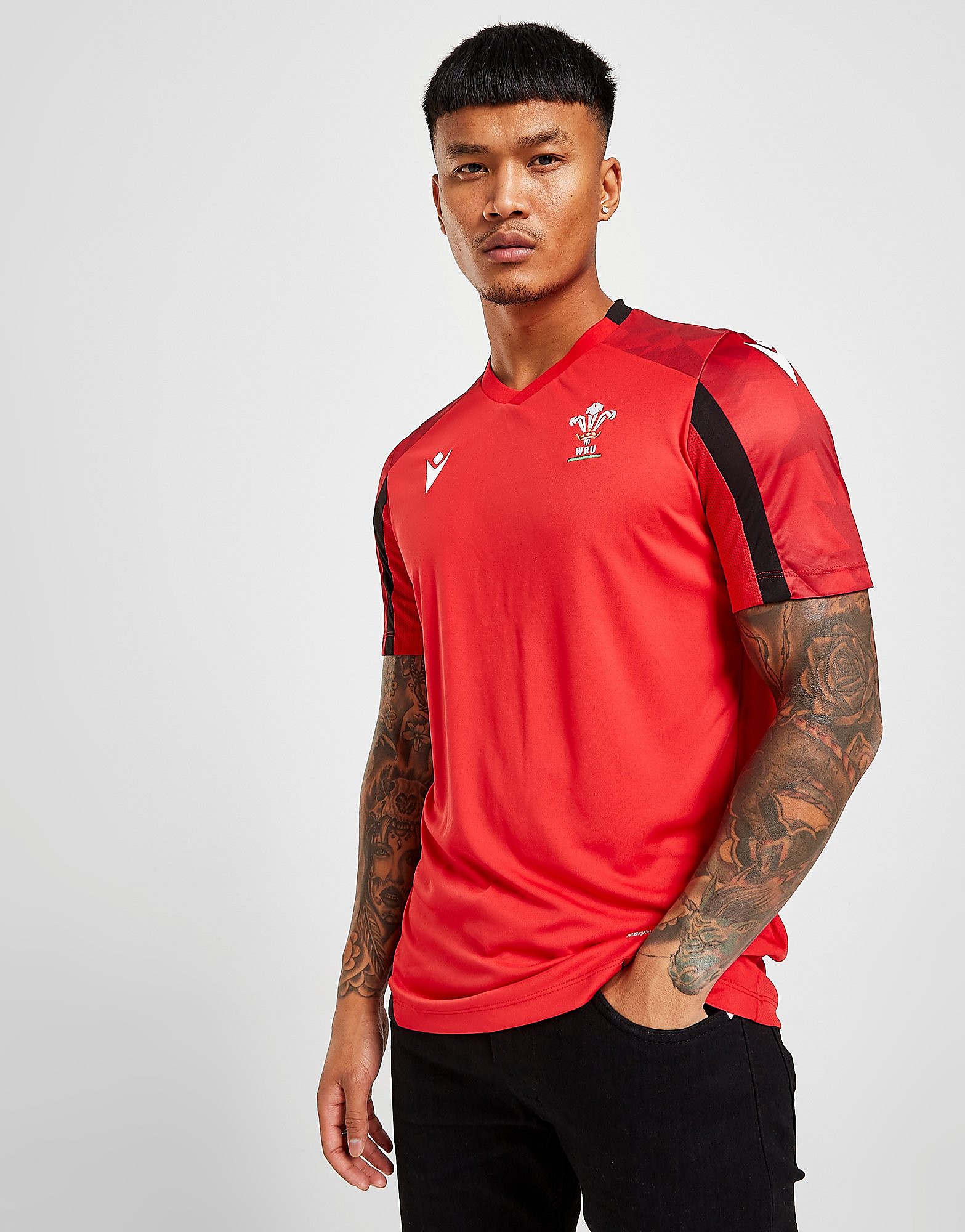 

Macron Welsh Rugby Union Training Shirt - Red - Mens, Red