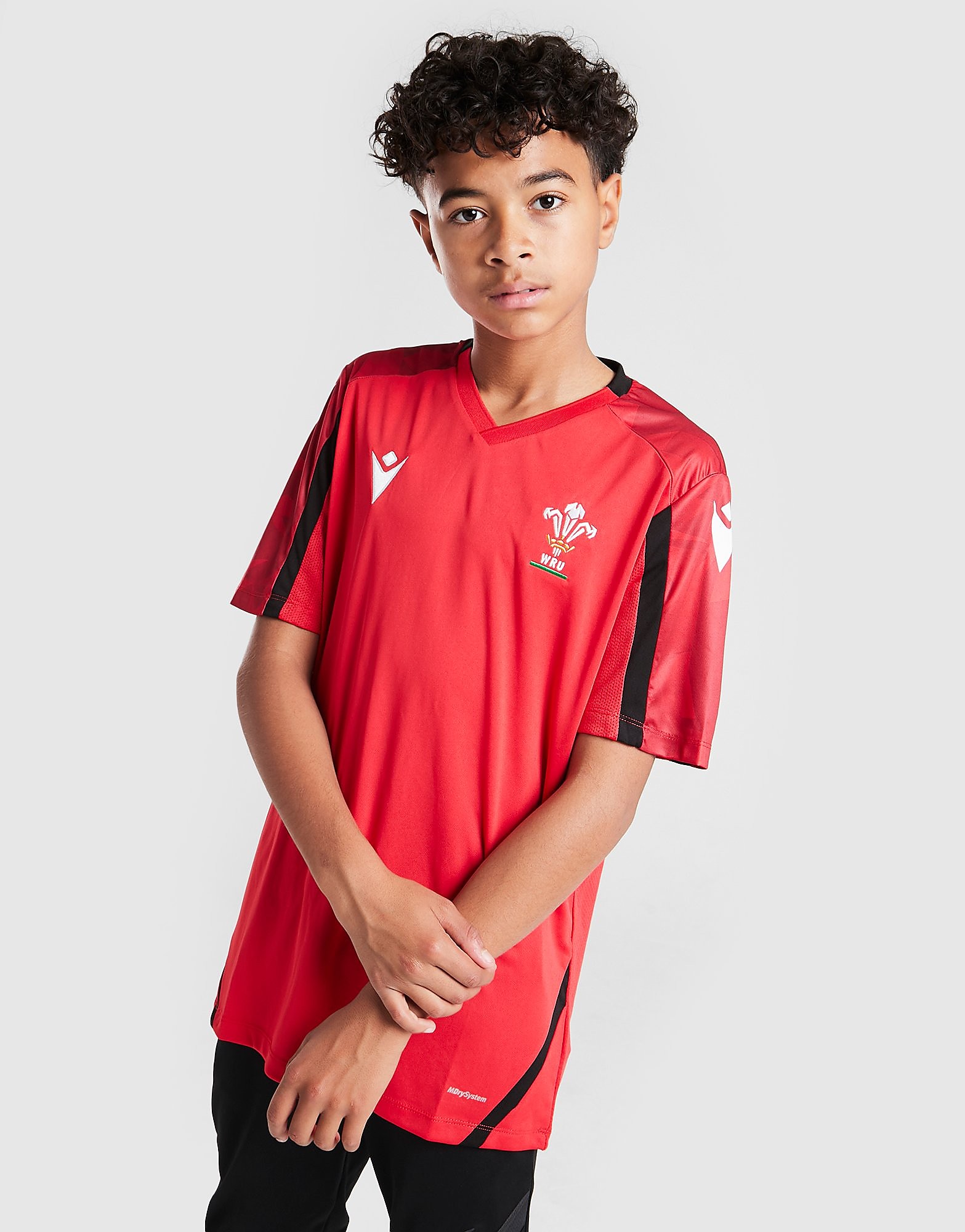 

Macron Welsh Rugby 21/22 Training Shirt Junior - Red - Kids, Red