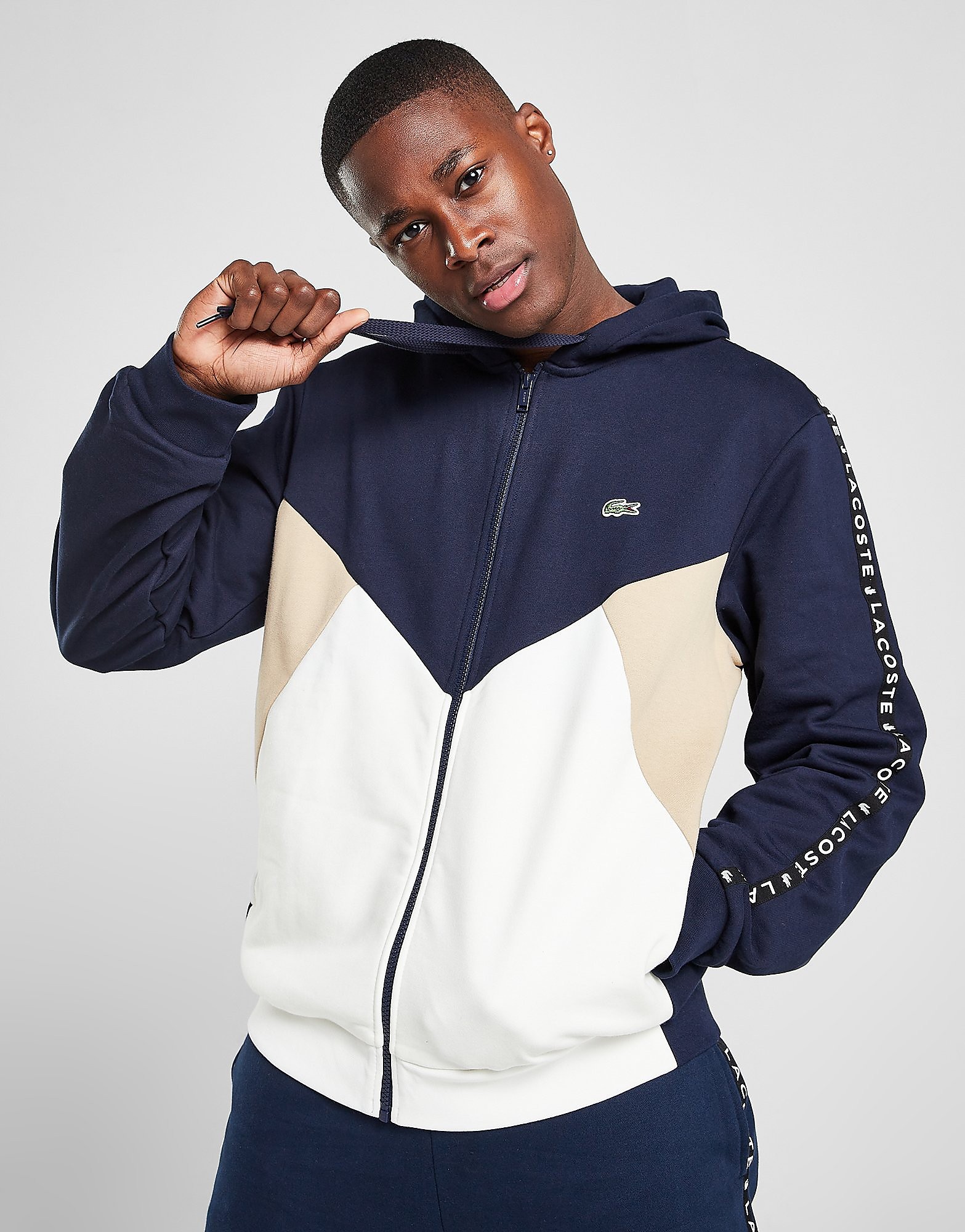 

Lacoste Colour Block Tape Hoodie - Navy - Mens, Navy