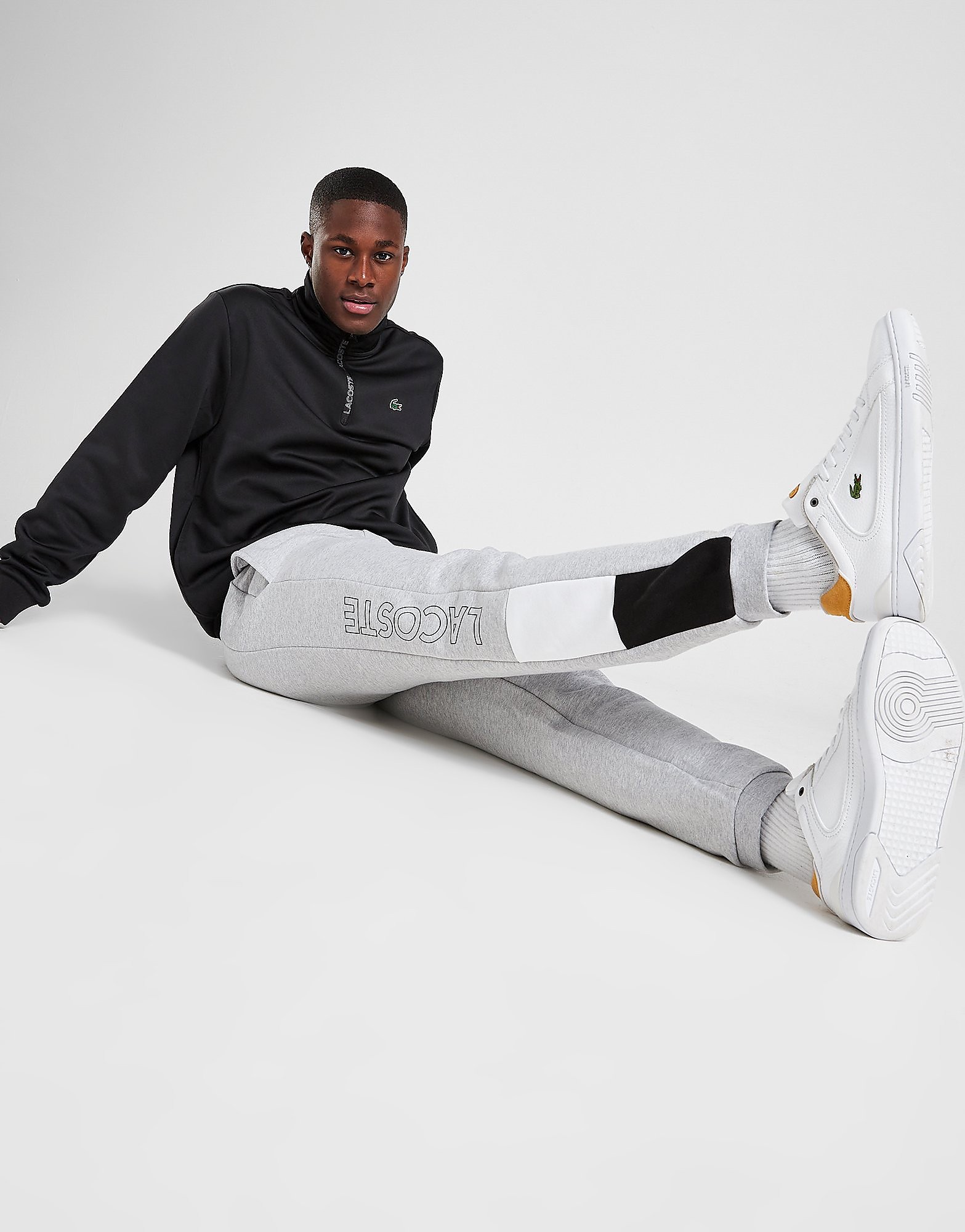 

Lacoste Colour Block Panel Joggers - Grey - Mens, Grey