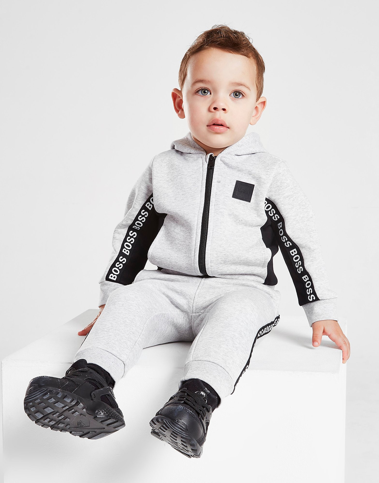 

BOSS Tape Colour Block Full Zip Hoodie Infant - Grey - Kids, Grey