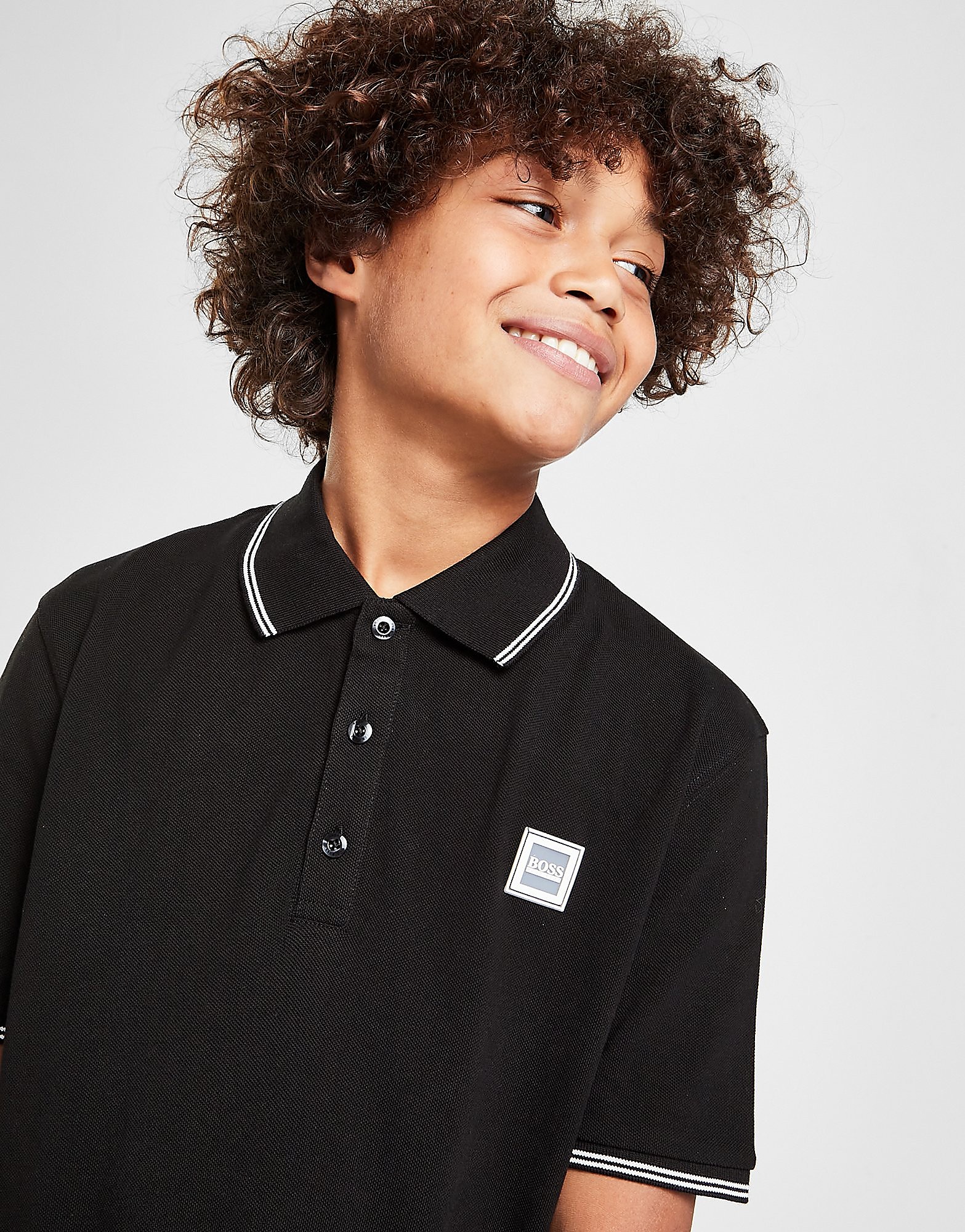 

BOSS Essential Short Sleeve Polo Shirt Junior - Black - Kids, Black