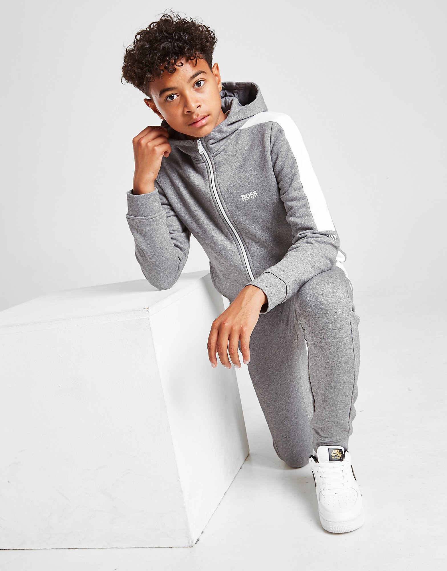 

BOSS Essential Fleece Hoodie Junior - Grey - Kids, Grey