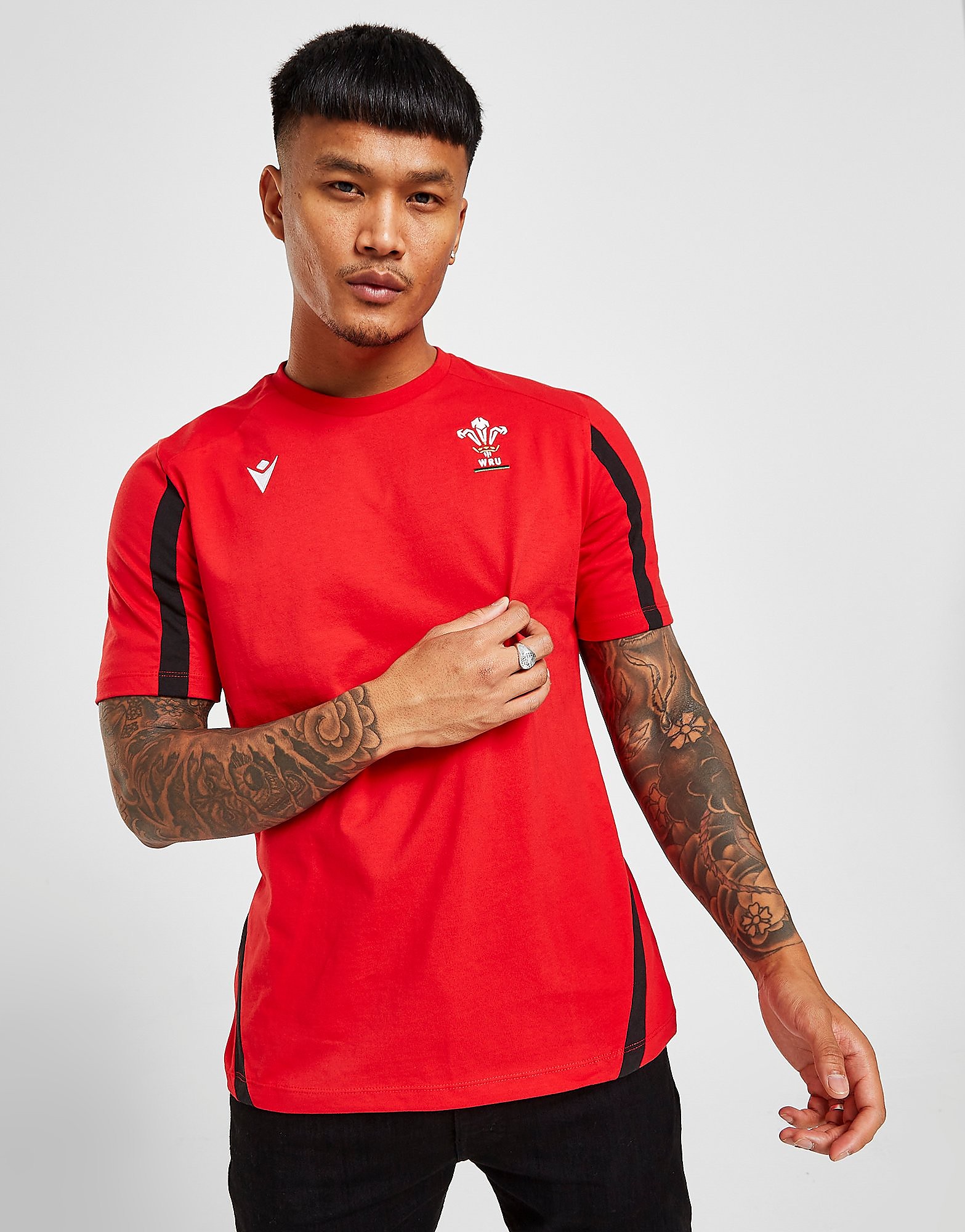 

Macron Welsh Rugby 21/22 Travel T-Shirt - Red - Mens, Red