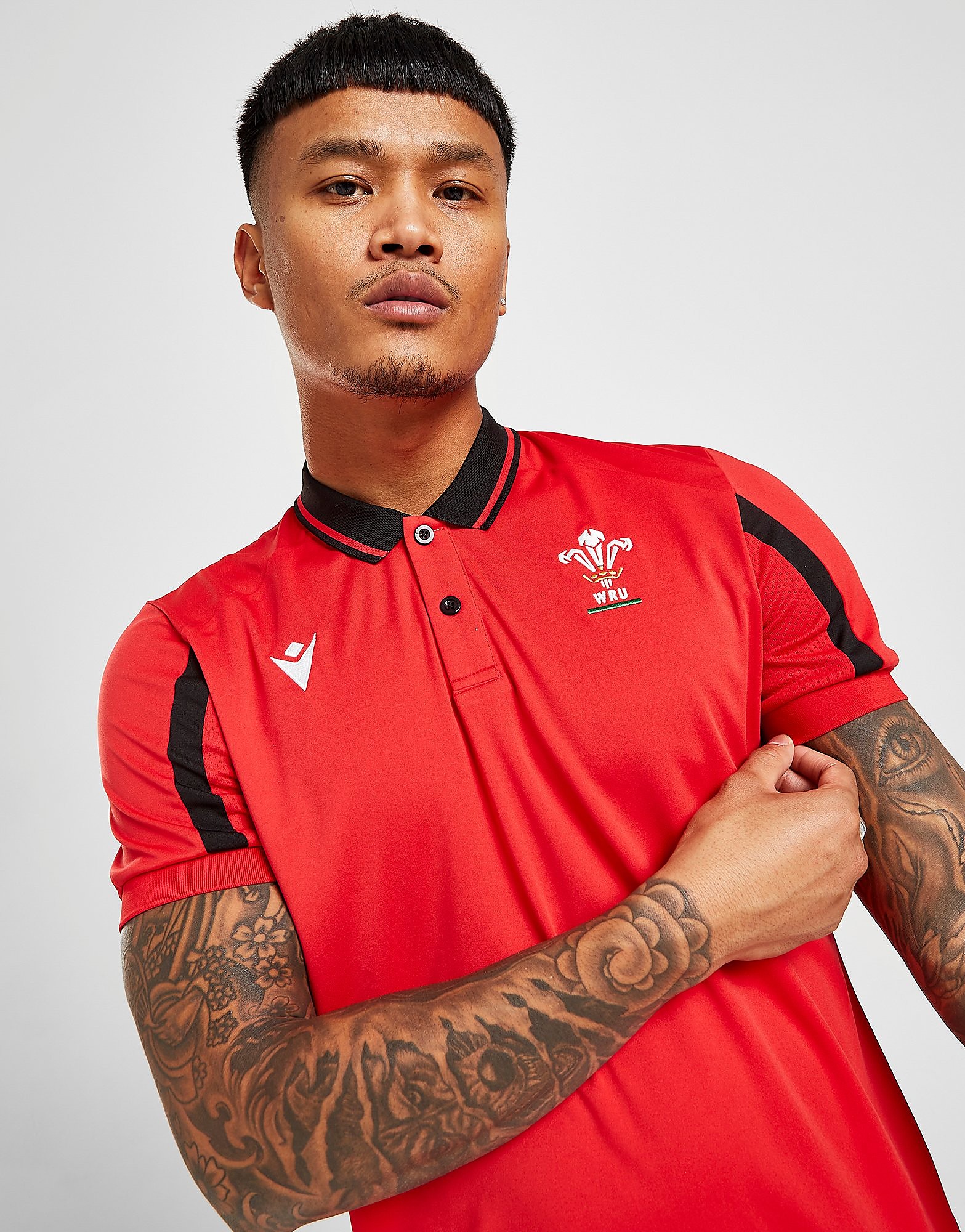 

Macron Welsh Rugby 21/22 Polo Shirt - Red - Mens, Red