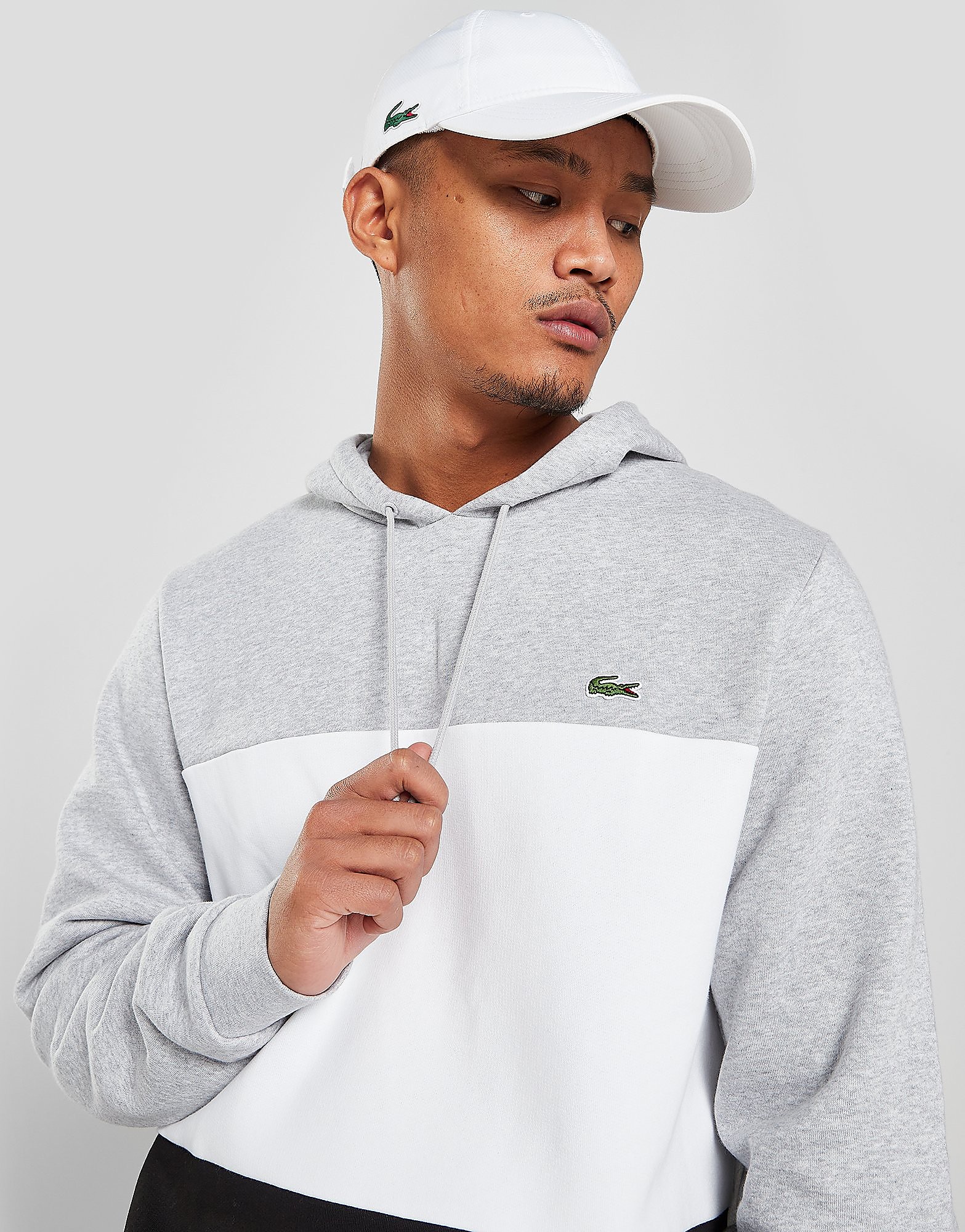 

Lacoste Colour Block Hoodie - Grey - Mens, Grey