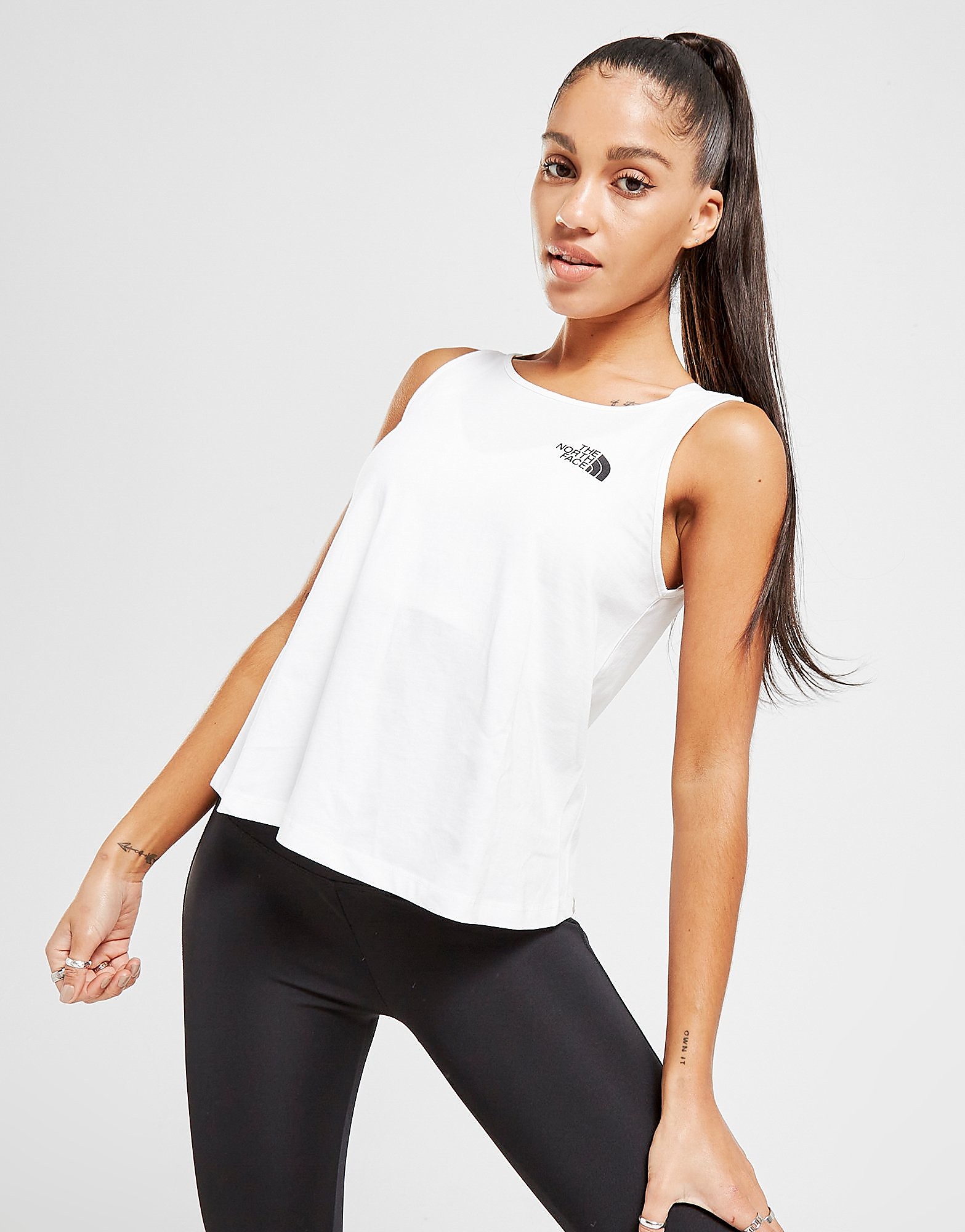 

The North Face Logo Tank Top - White - Womens, White