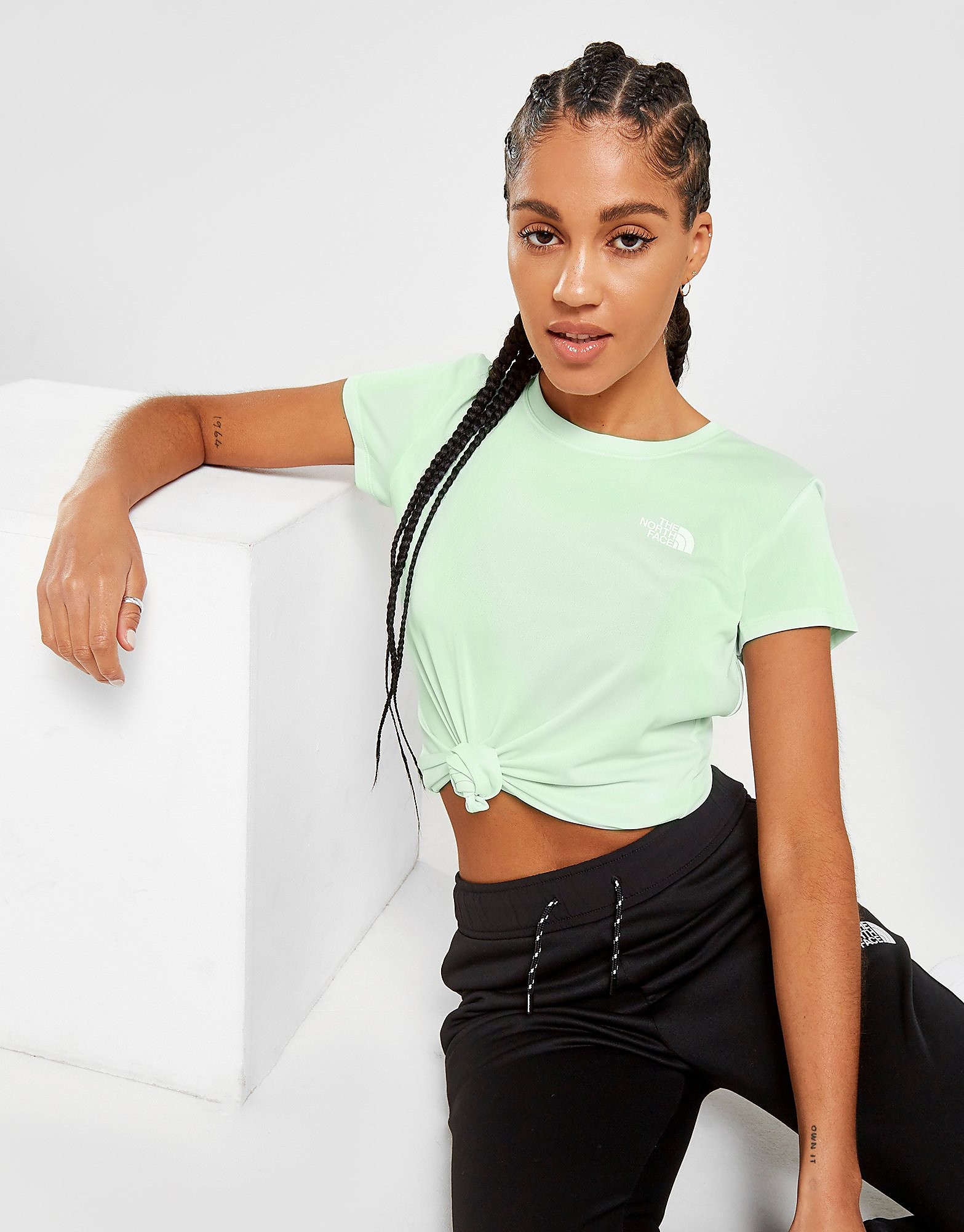 The North Face Reaxion Ampere T-Shirt - Green - Womens, Green