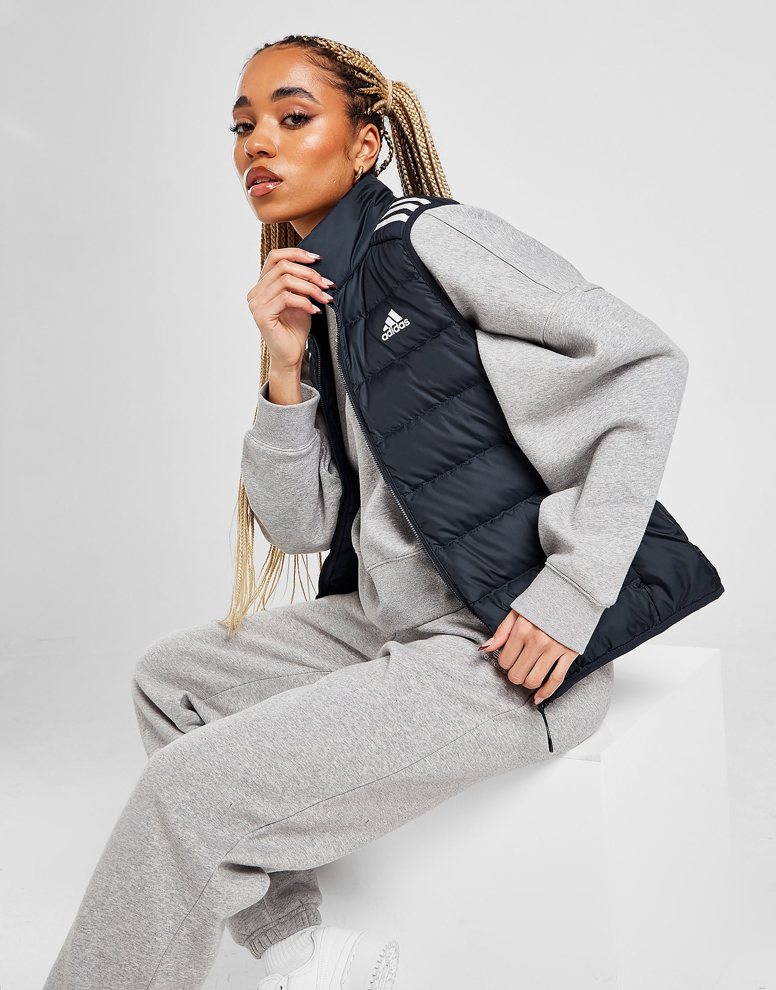 

adidas Essential Down Vest - Legend Ink - Womens, Legend Ink