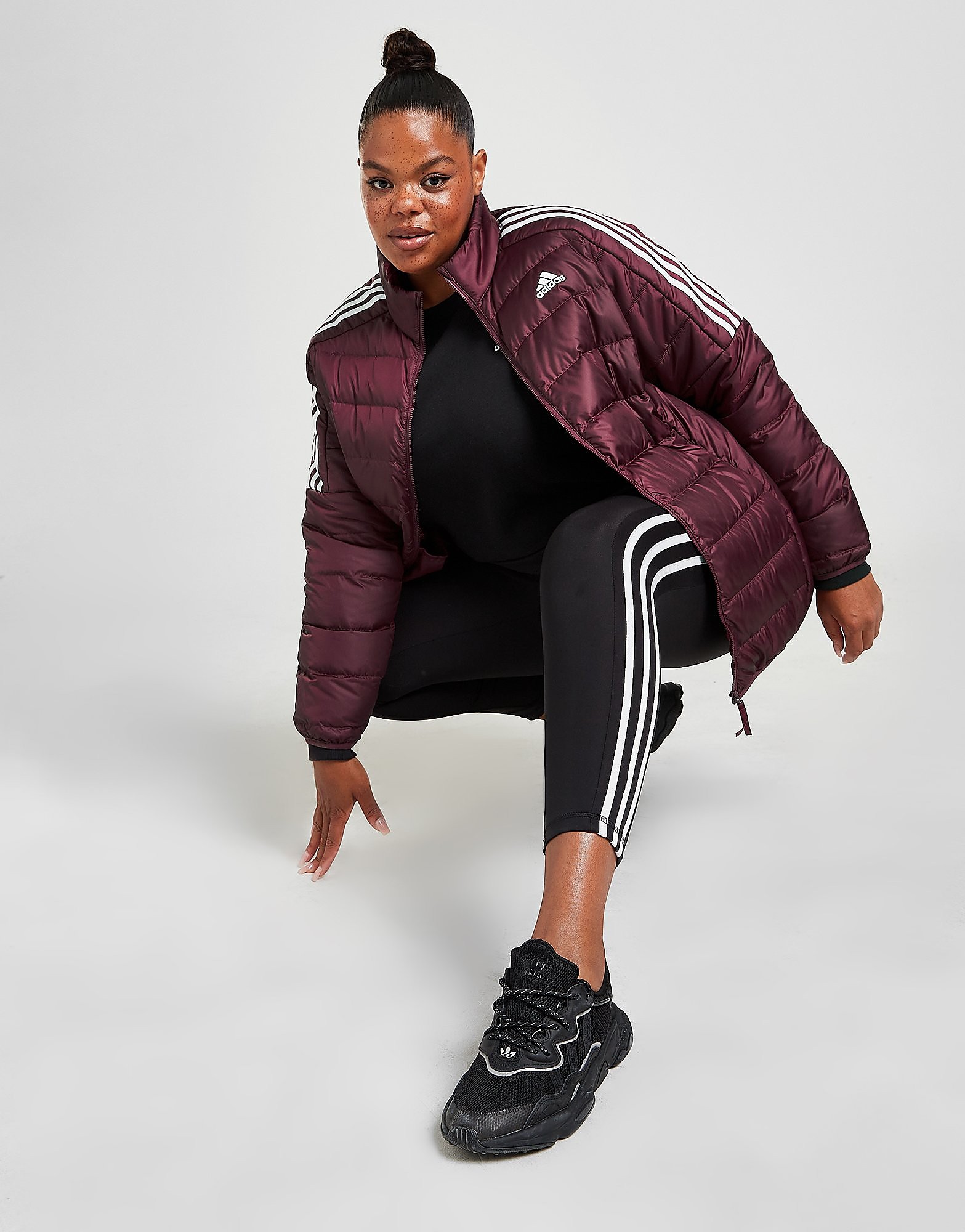 

adidas Essential Down Plus Size Jacket - Victory Crimson - Womens, Victory Crimson