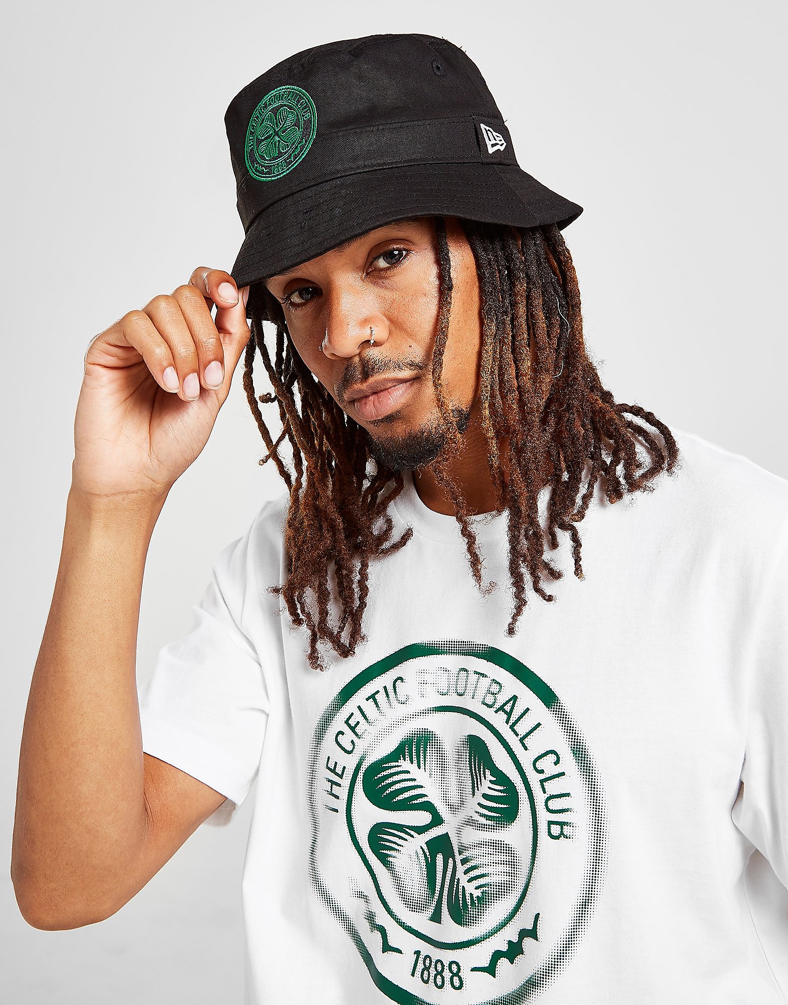 

New Era Celtic FC Bucket Hat - Black - Womens, Black