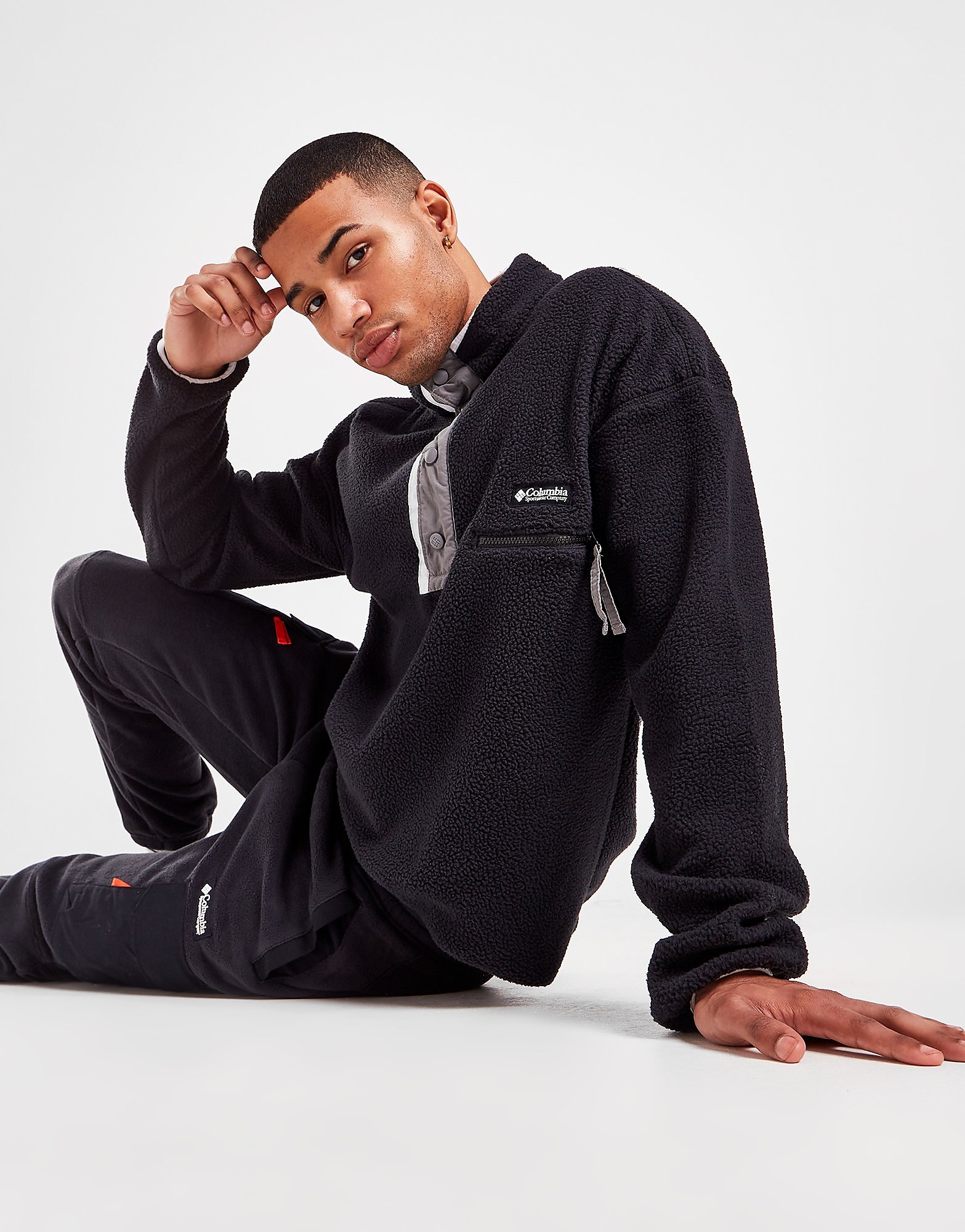 

Columbia Helvetia Half Snap Fleece - Black - Mens, Black