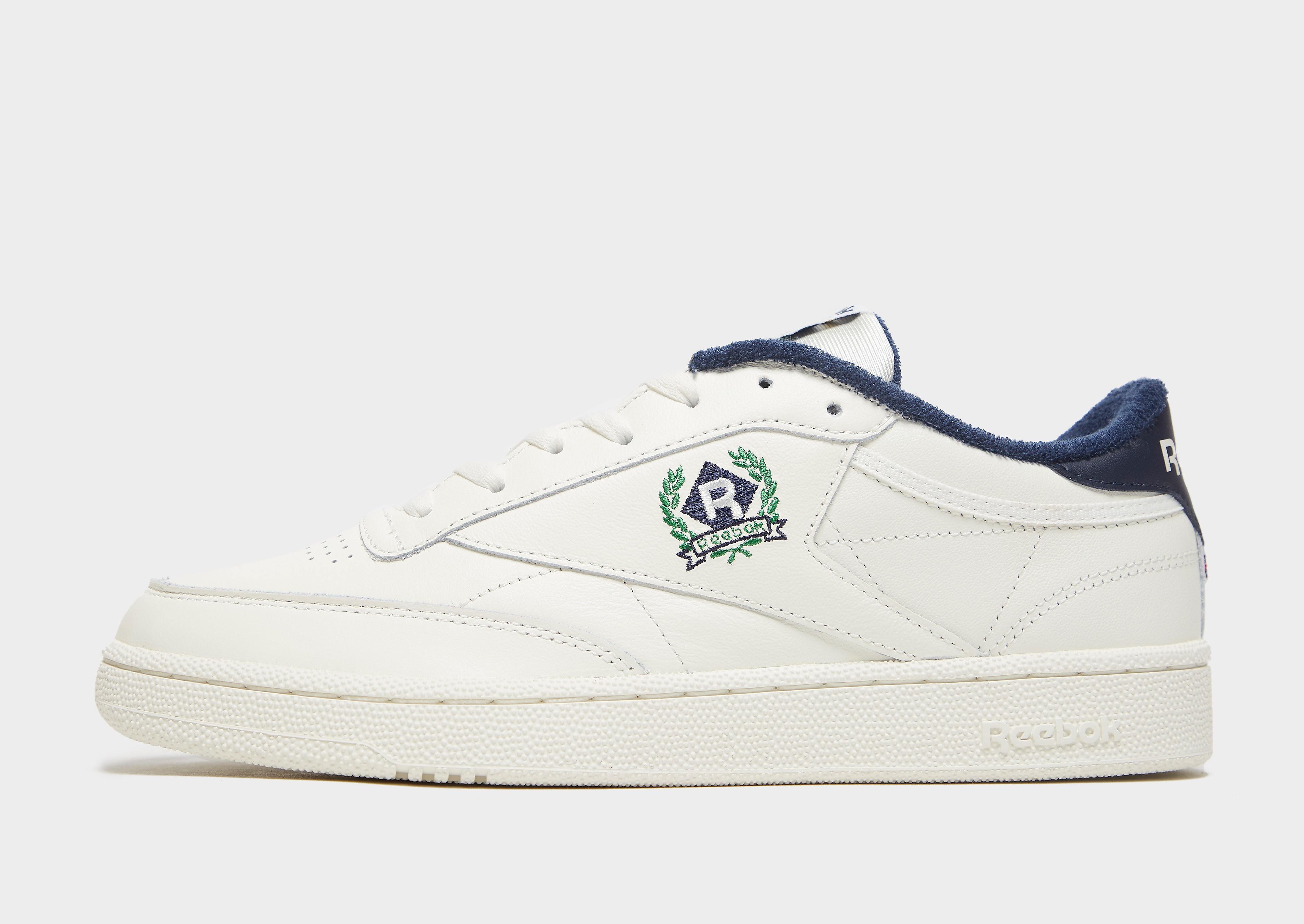 

Reebok Club C 85 - Chalk / Chalk / Vector Navy/Navy - Womens, Chalk / Chalk / Vector Navy/Navy