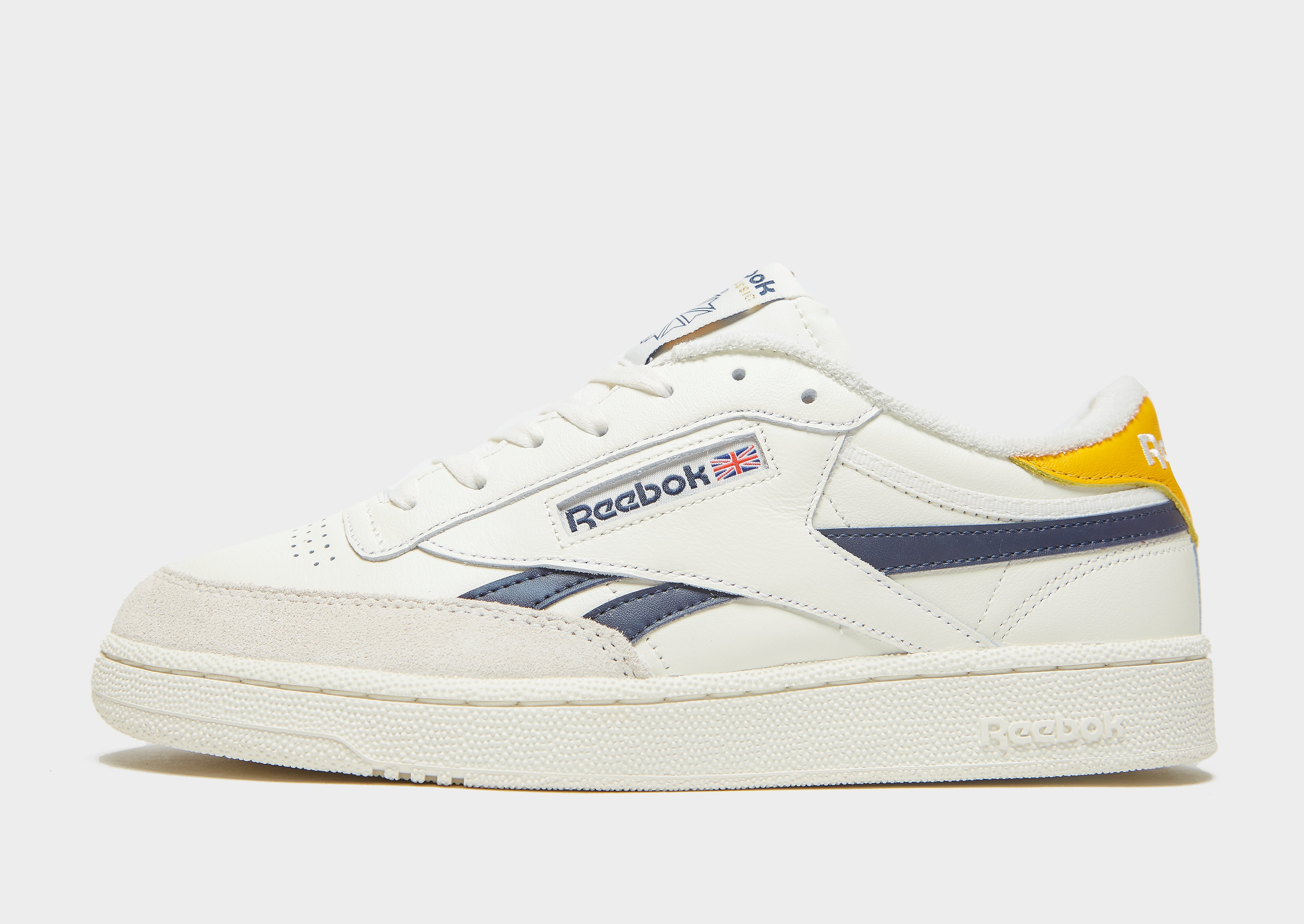 

Reebok Club C Revenge - Chalk / Semi Solar Gold / Vector Navy - Womens, Chalk / Semi Solar Gold / Vector Navy