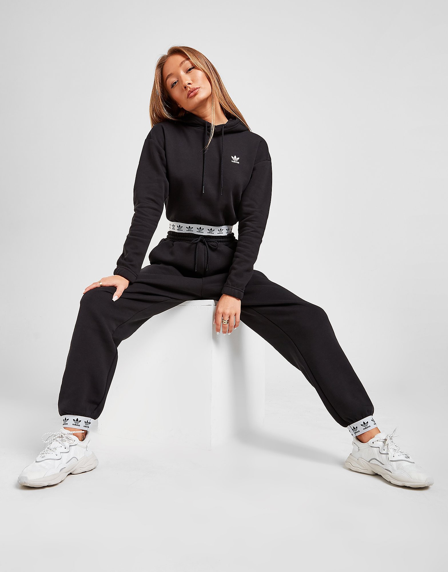 

adidas Originals Trefoil Tape Joggers - Only at JD - Black - Womens, Black