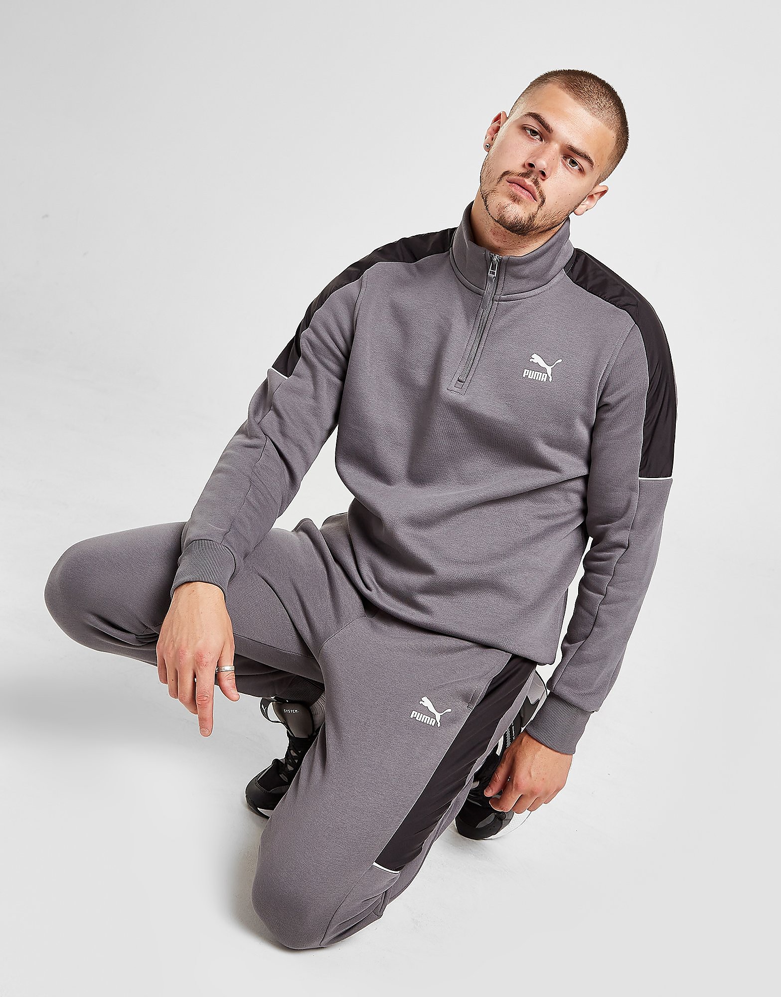 Puma CLSX+ Joggers - Grey - Mens, Grey