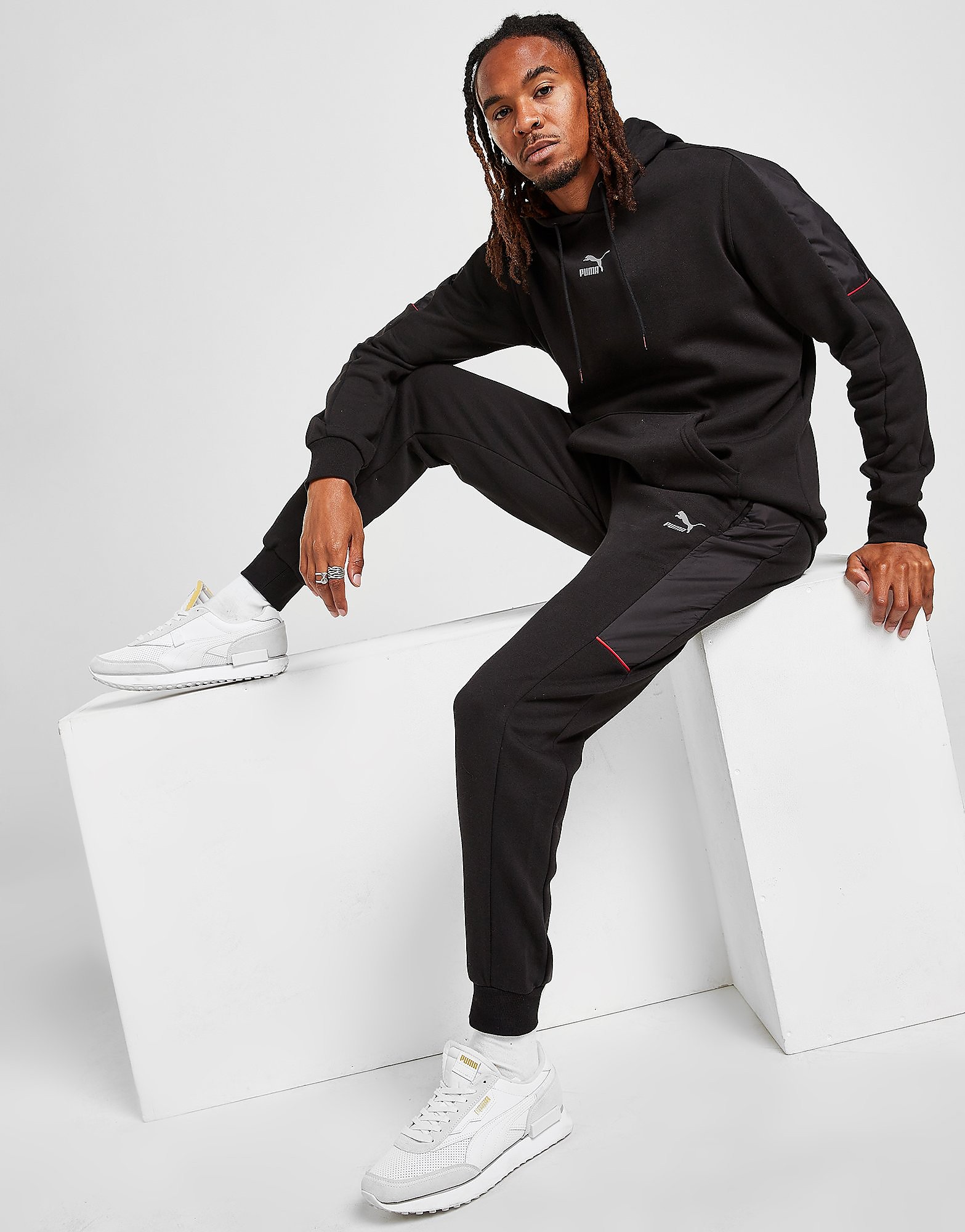 

Puma CLSX+ Joggers - Black - Mens, Black