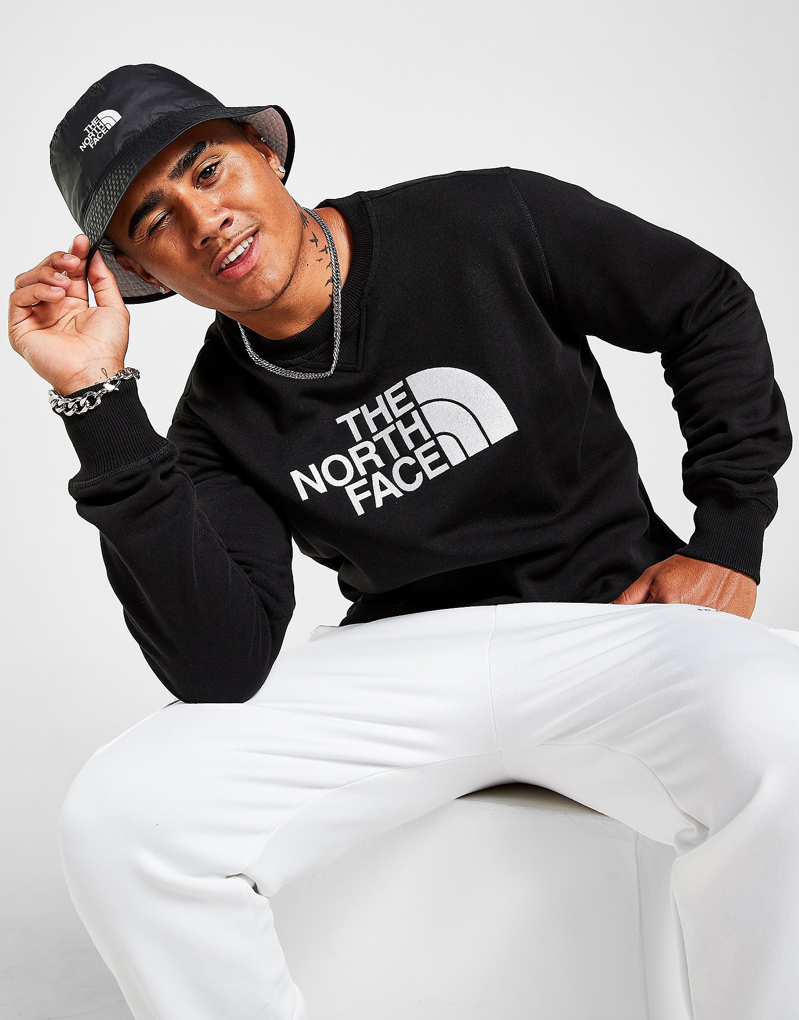 

The North Face Drew Peak Crew Sweatshirt - Black - Mens, Black