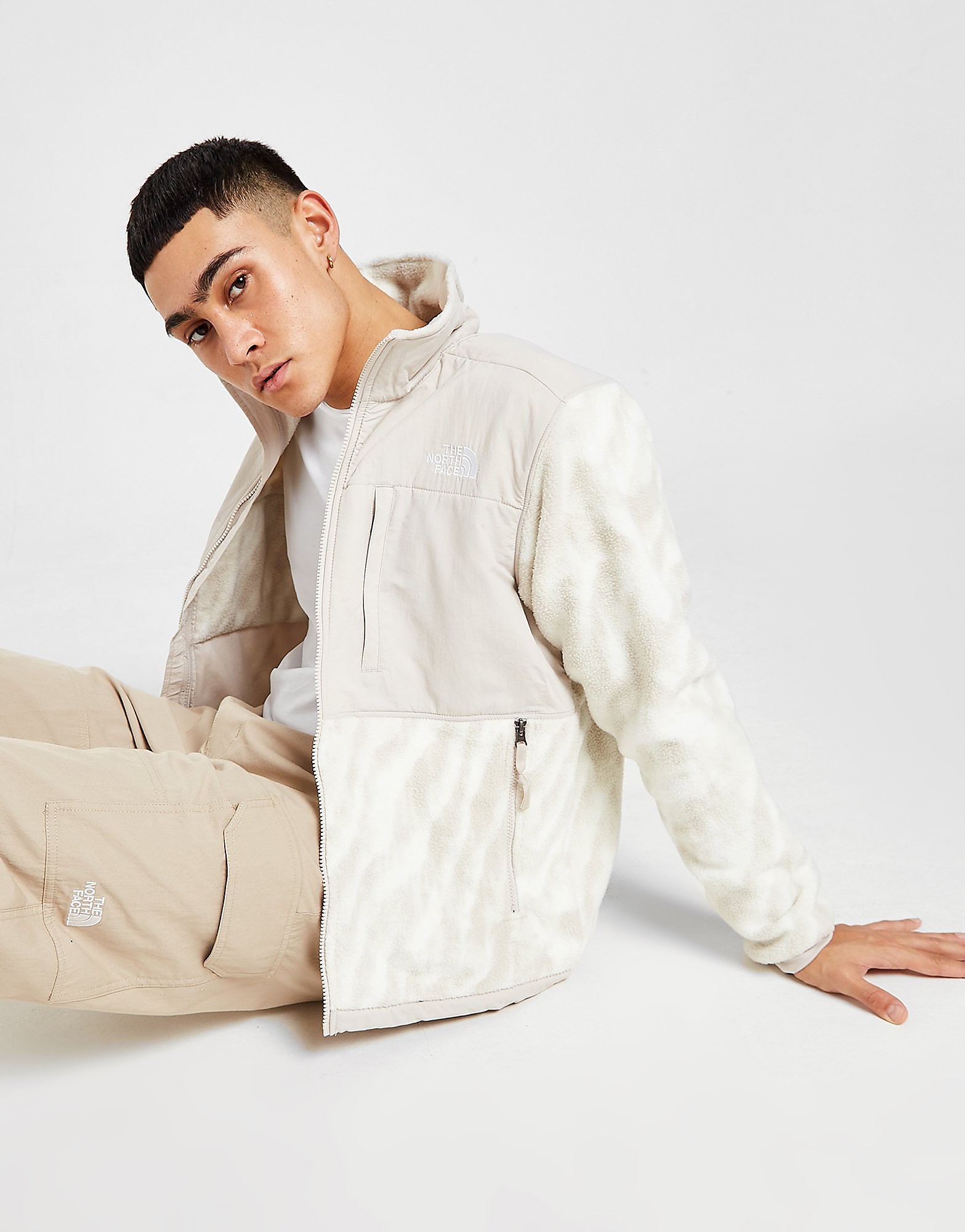 

The North Face Print Denali 2 Jacket - White - Mens, White