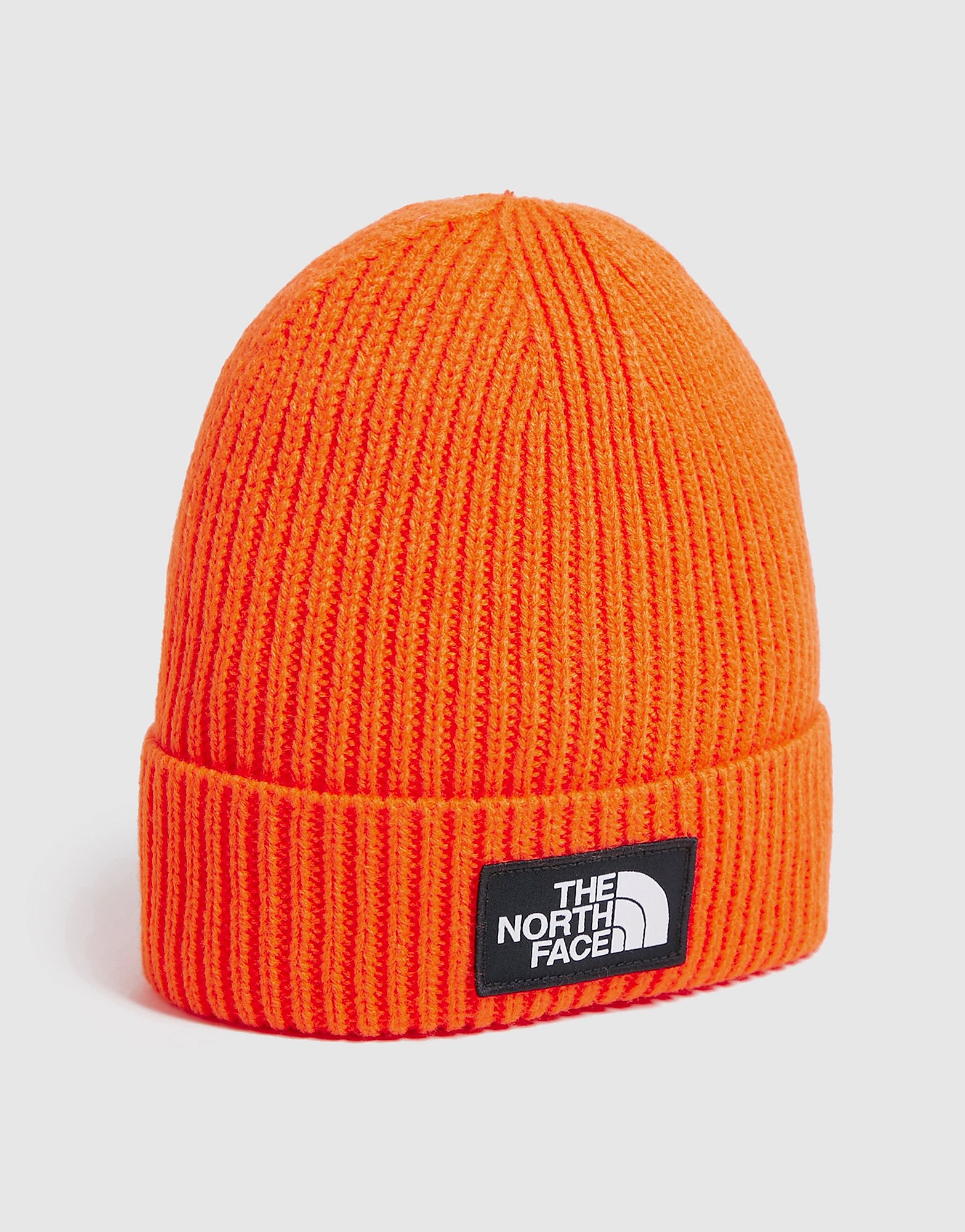 

The North Face Box Logo Beanie - Orange - Mens, Orange