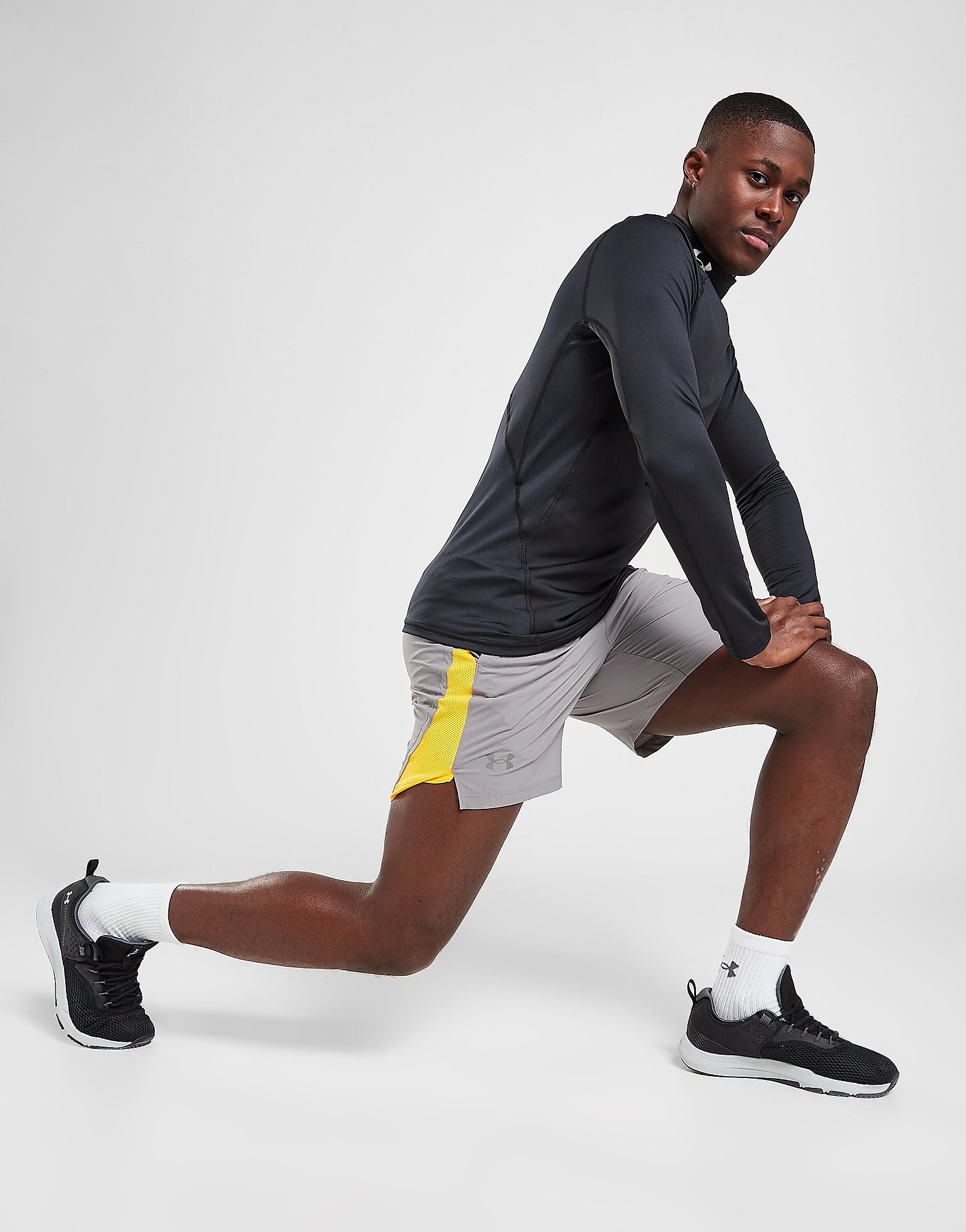 Under Armour Launch Shorts - Grey - Mens, Grey