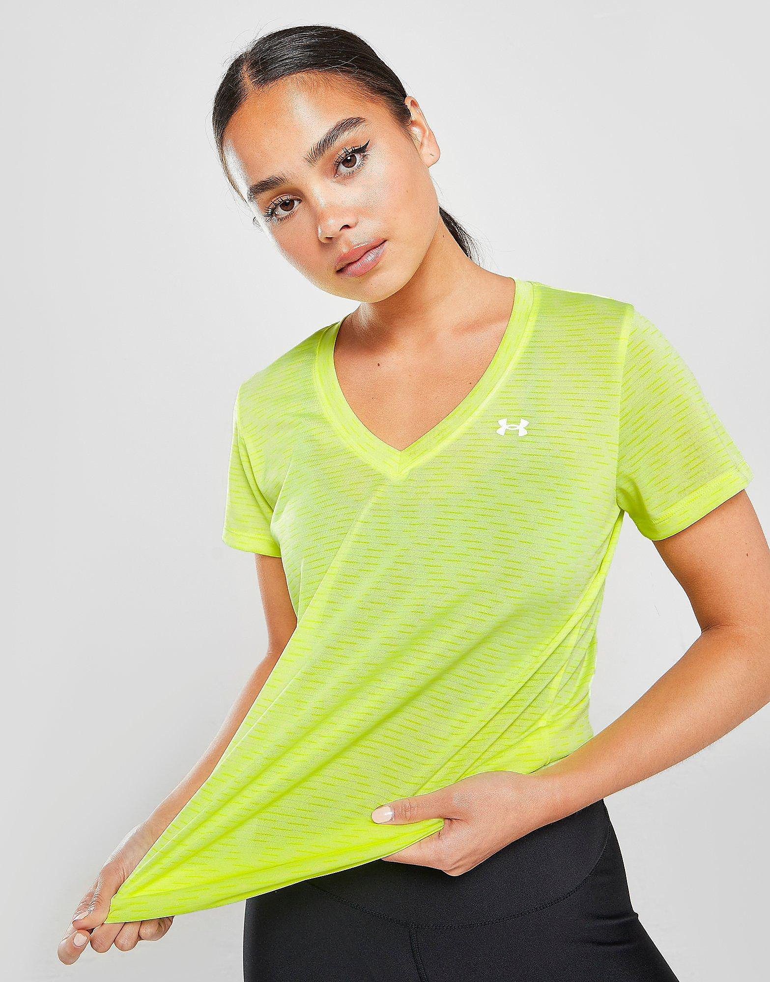 

Under Armour Dash Space Dye V-Neck T-Shirt - Only at JD - Green - Womens, Green