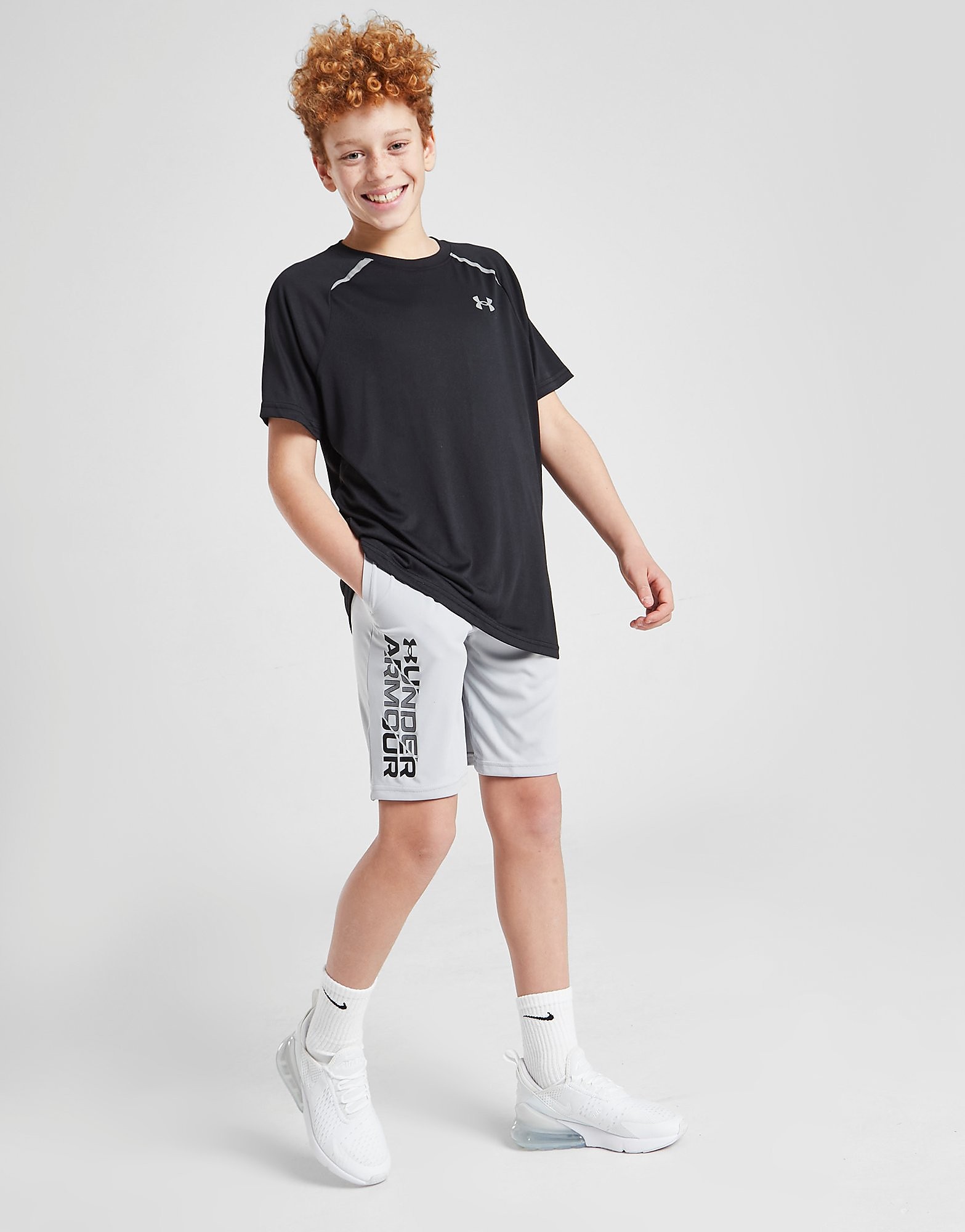 

Under Armour Prototype Wordmark Shorts Junior - Grey - Kids, Grey
