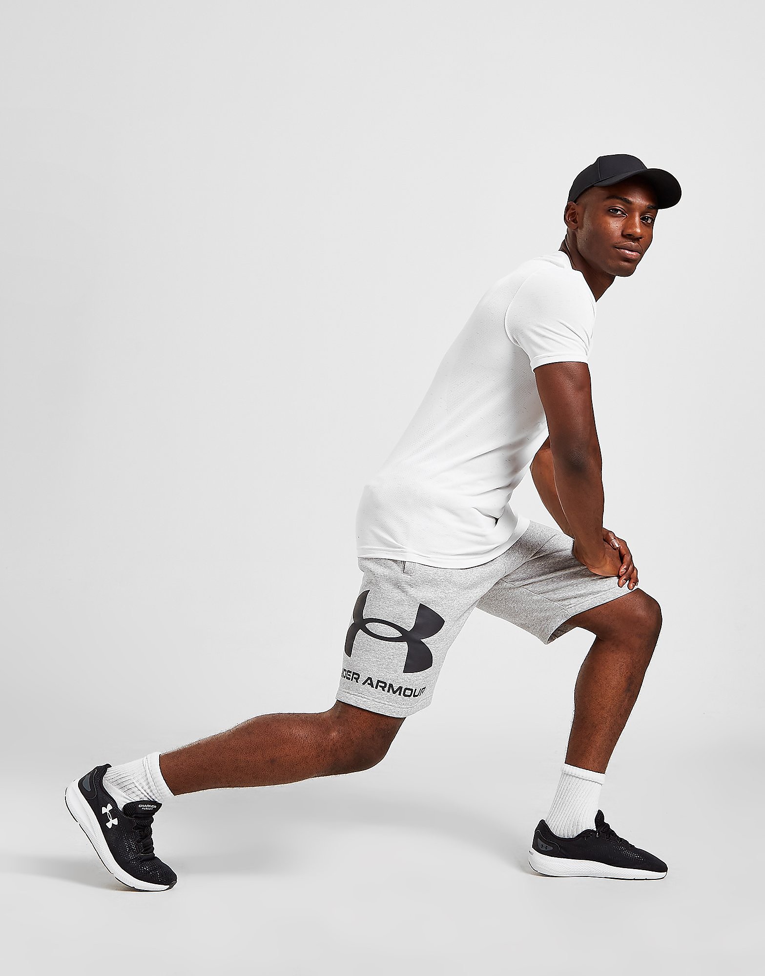 

Under Armour Rival Large Logo Shorts - Mod Gray Light Heather/= - Mens, Mod Gray Light Heather/=