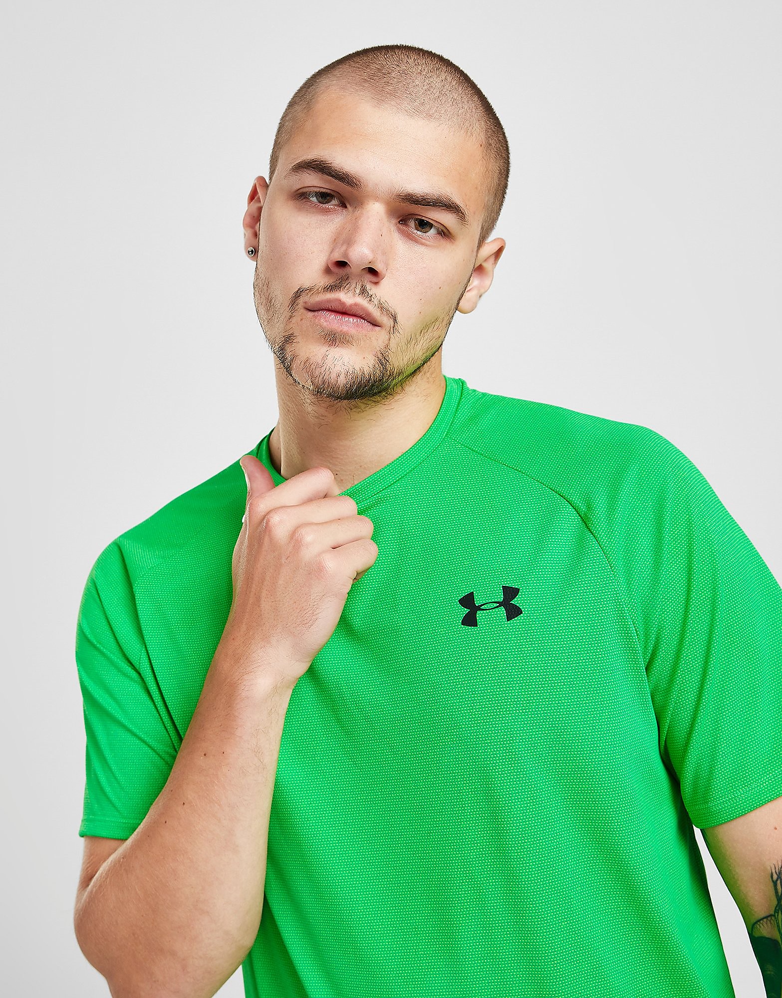

Under Armour Tech Novelty T-Shirt - Green - Mens, Green
