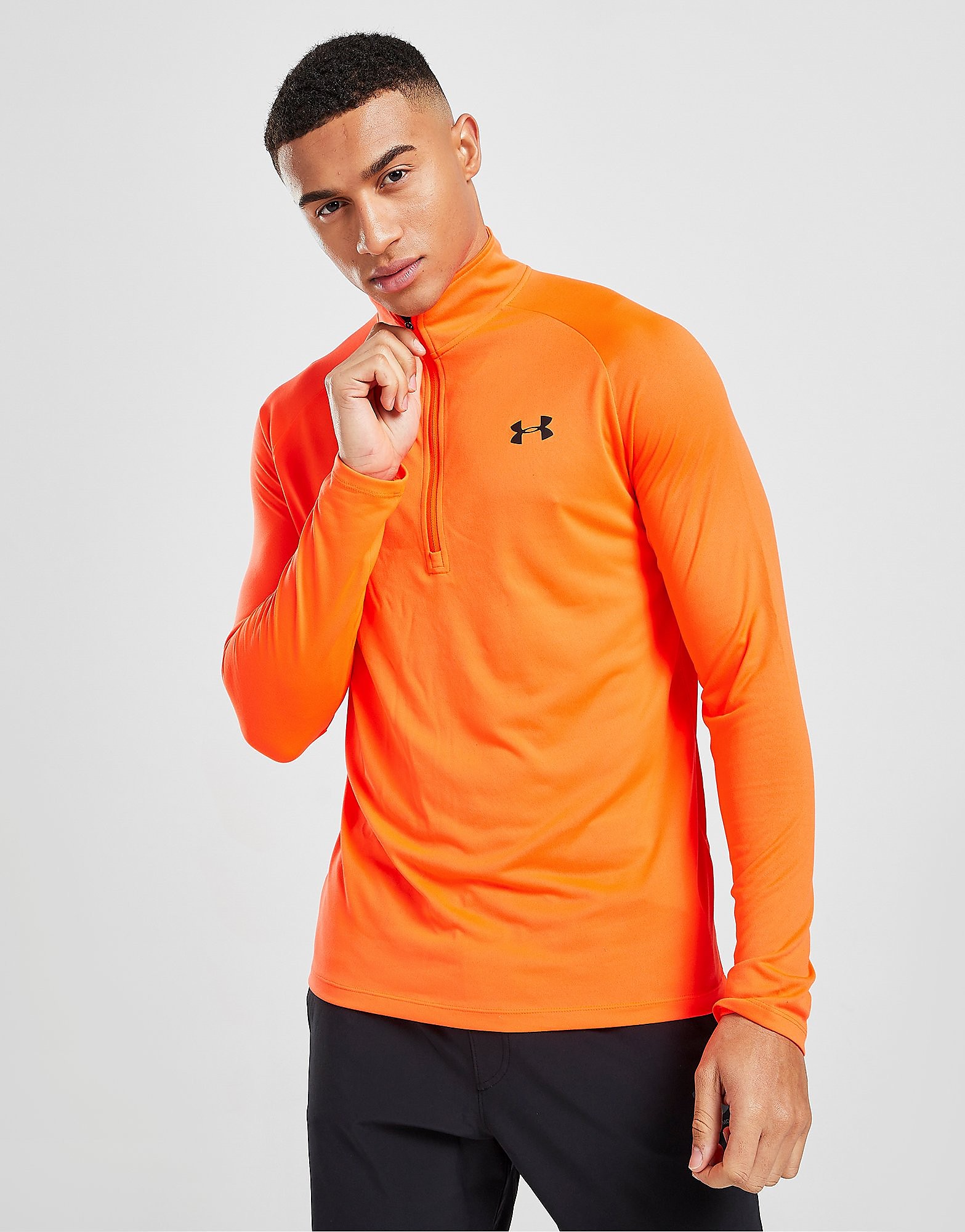 

Under Armour Tech 1/4 Zip Top - Orange - Mens, Orange