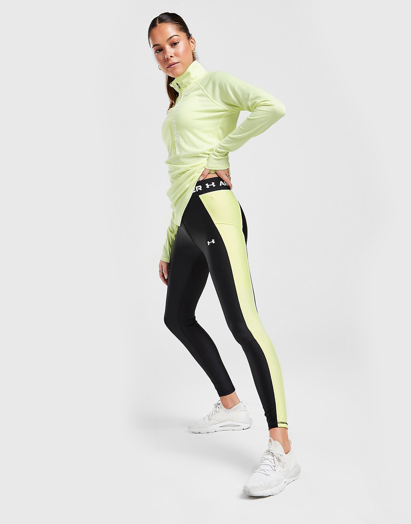 

Under Armour Colour Block Tights - Only at JD - Black - Womens, Black