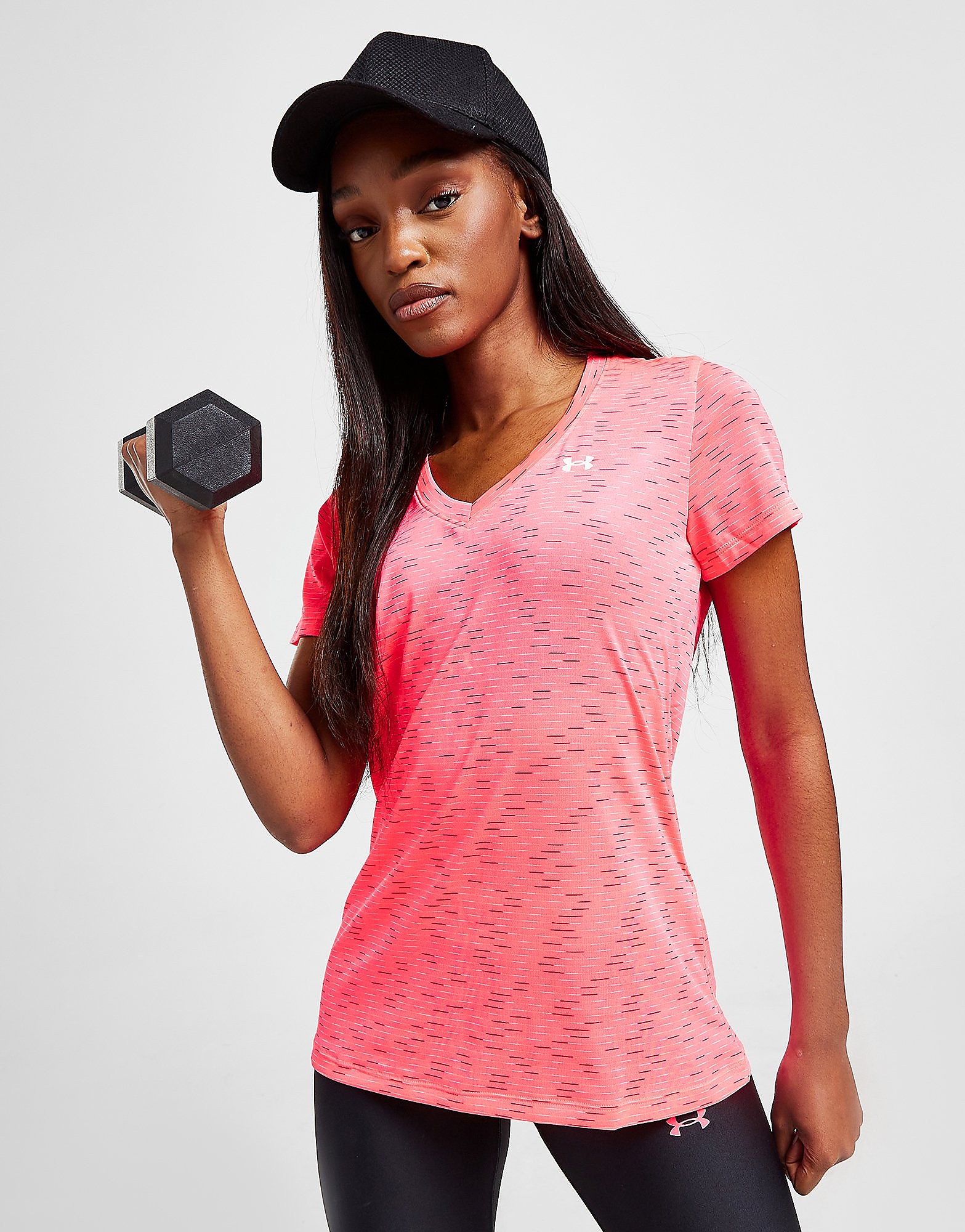 

Under Armour Dash Space Dye V-Neck T-Shirt - Only at JD - Pink - Womens, Pink