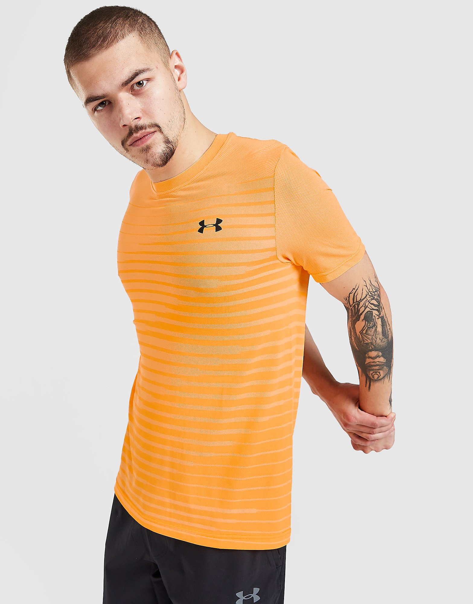 

Under Armour RUSH Seamless T-Shirt - Orange - Mens, Orange