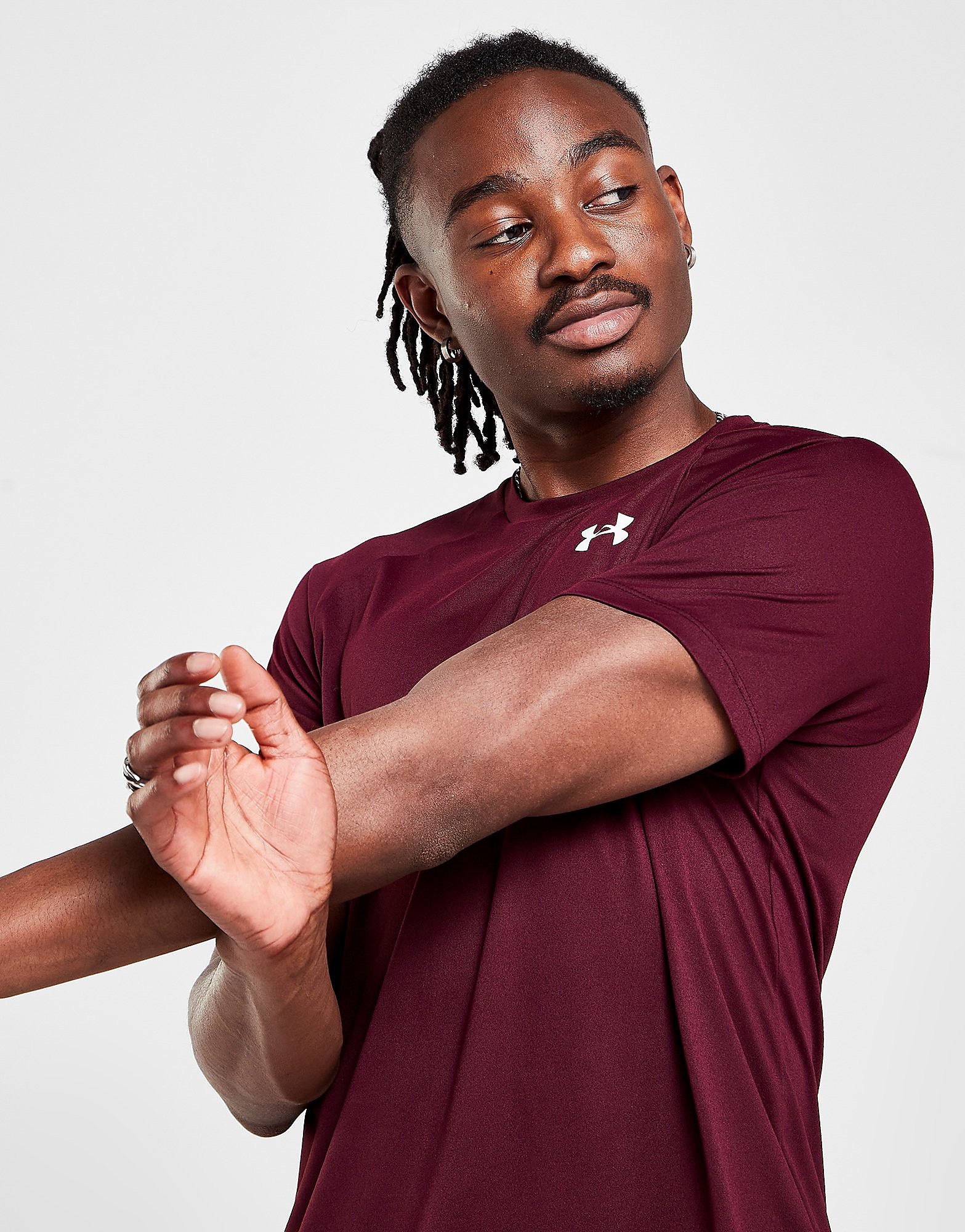 

Under Armour Tech T-Shirt - Dark Maroon - Mens, Dark Maroon