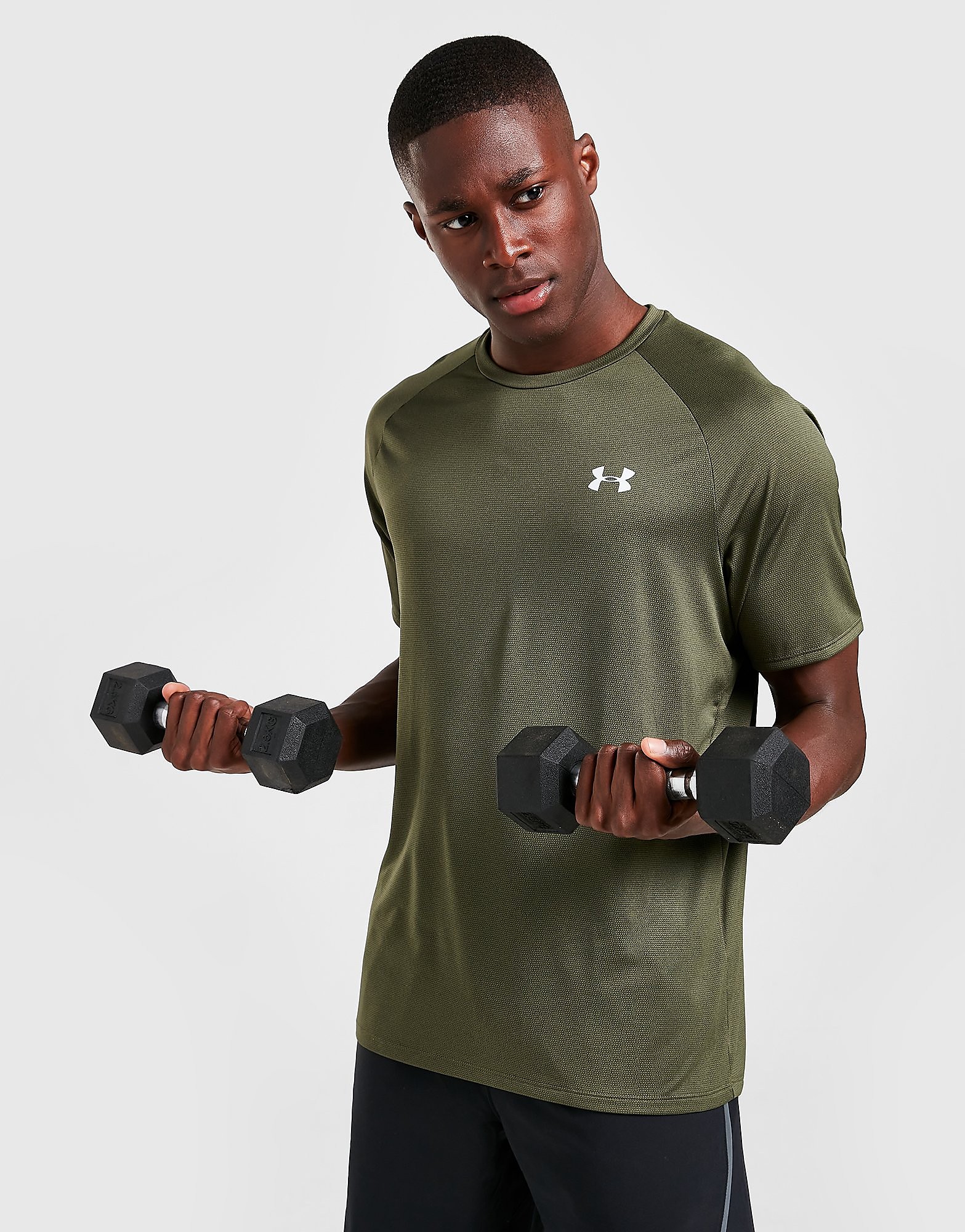 Under Armour Tech Novelty T-Shirt - Green - Mens, Green
