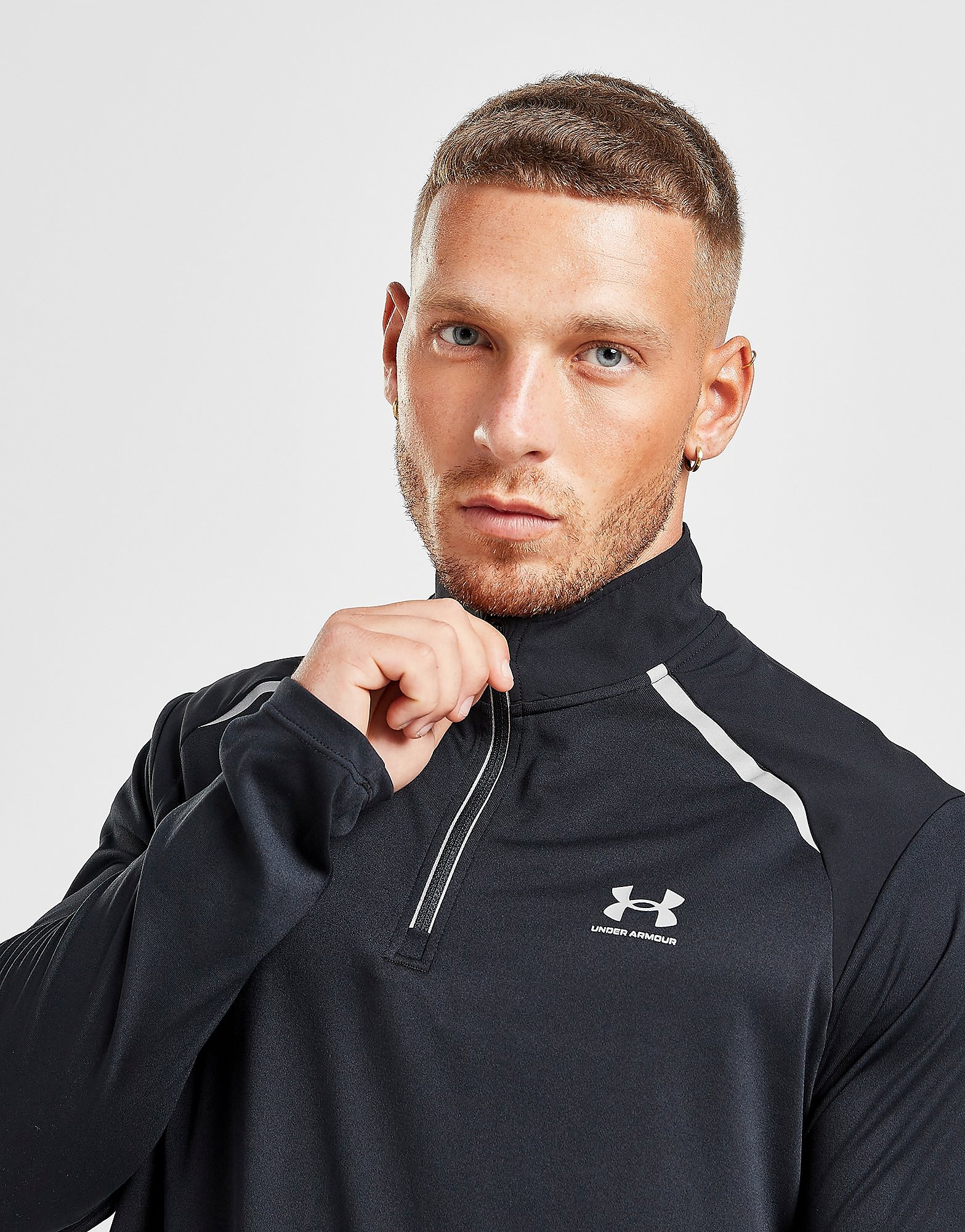 

Under Armour Tech 1/4 Zip Hybrid Top - Only at JD - Black - Mens, Black