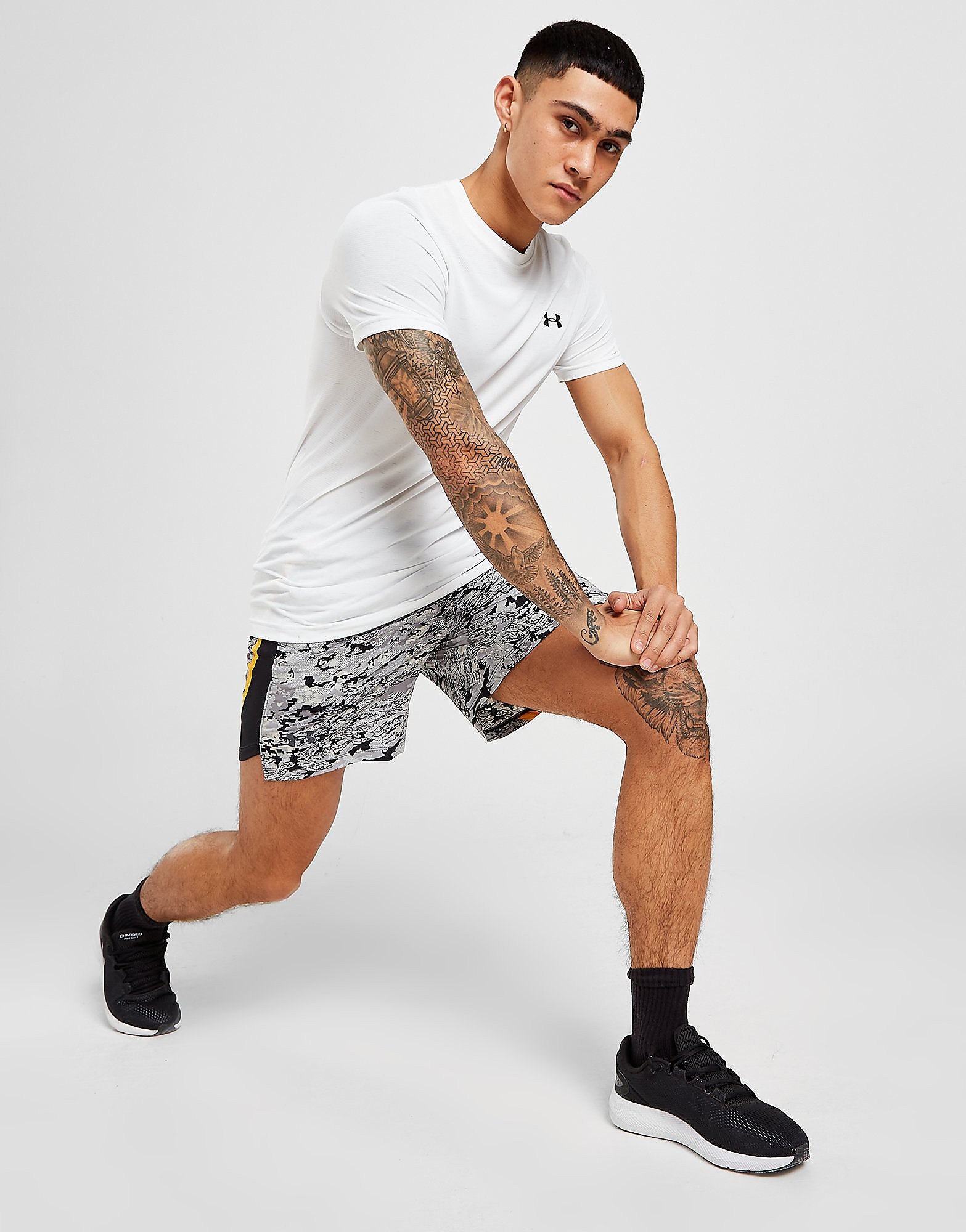 

Under Armour Launch Shorts - White - Mens, White