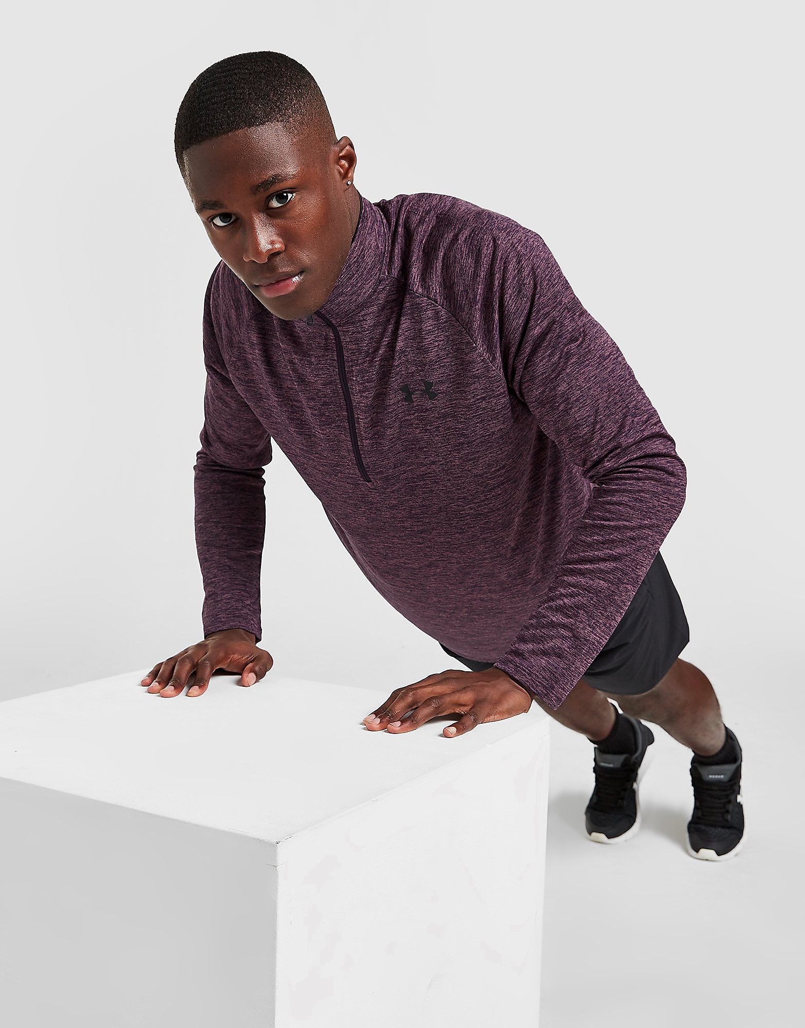 

Under Armour Tech 1/4 Zip Top - Purple - Mens, Purple