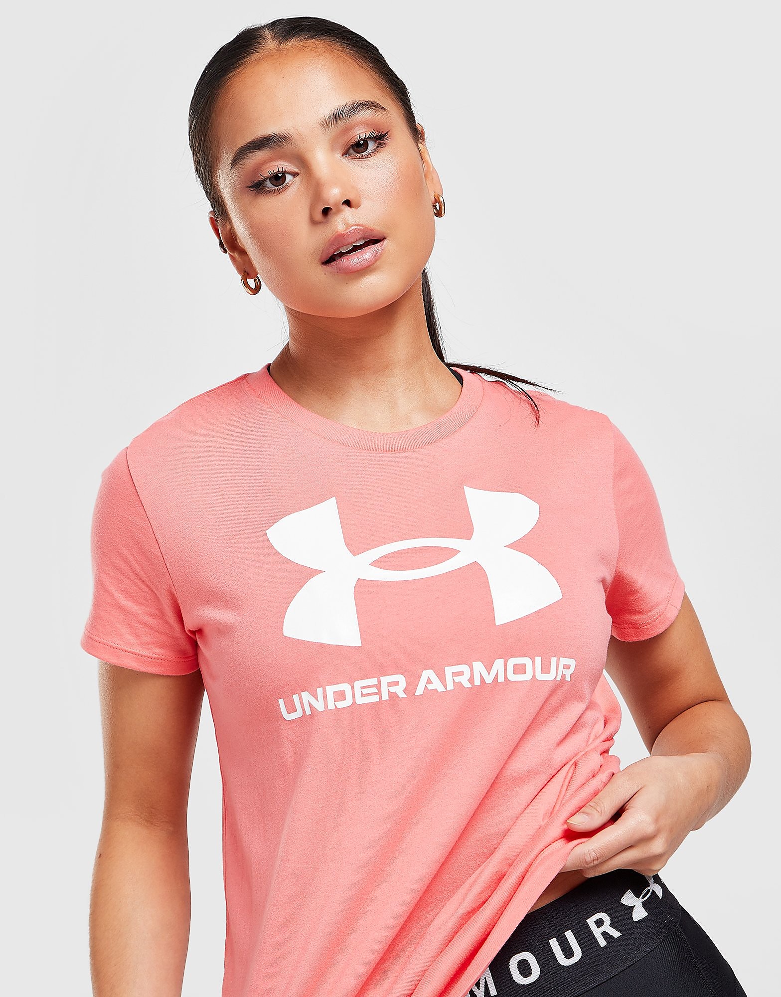 

Under Armour Tech Graphic T-Shirt - Pink - Womens, Pink