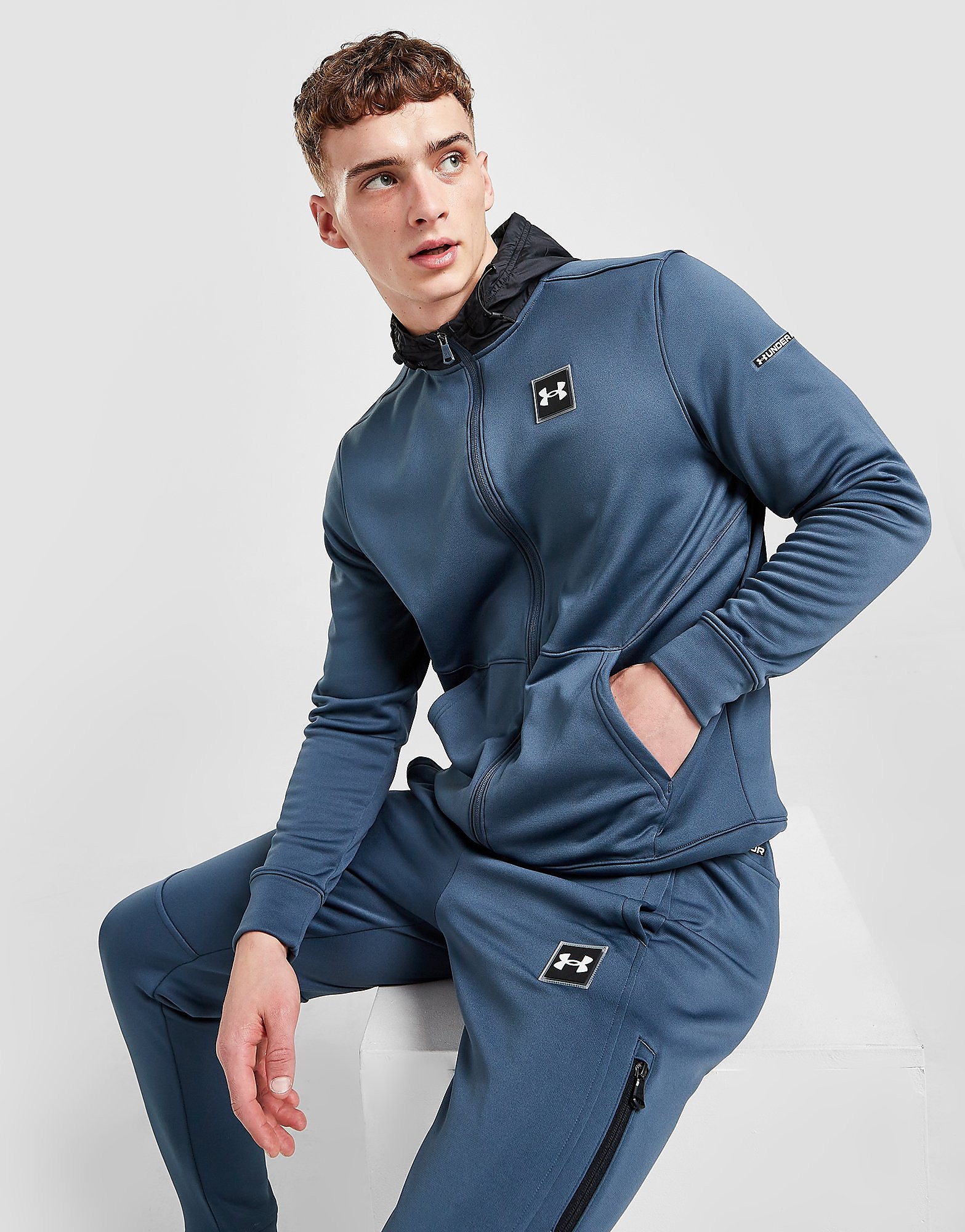 

Under Armour UA Armour Fleece Full Zip Hoodie - Only at JD - Blue - Mens, Blue