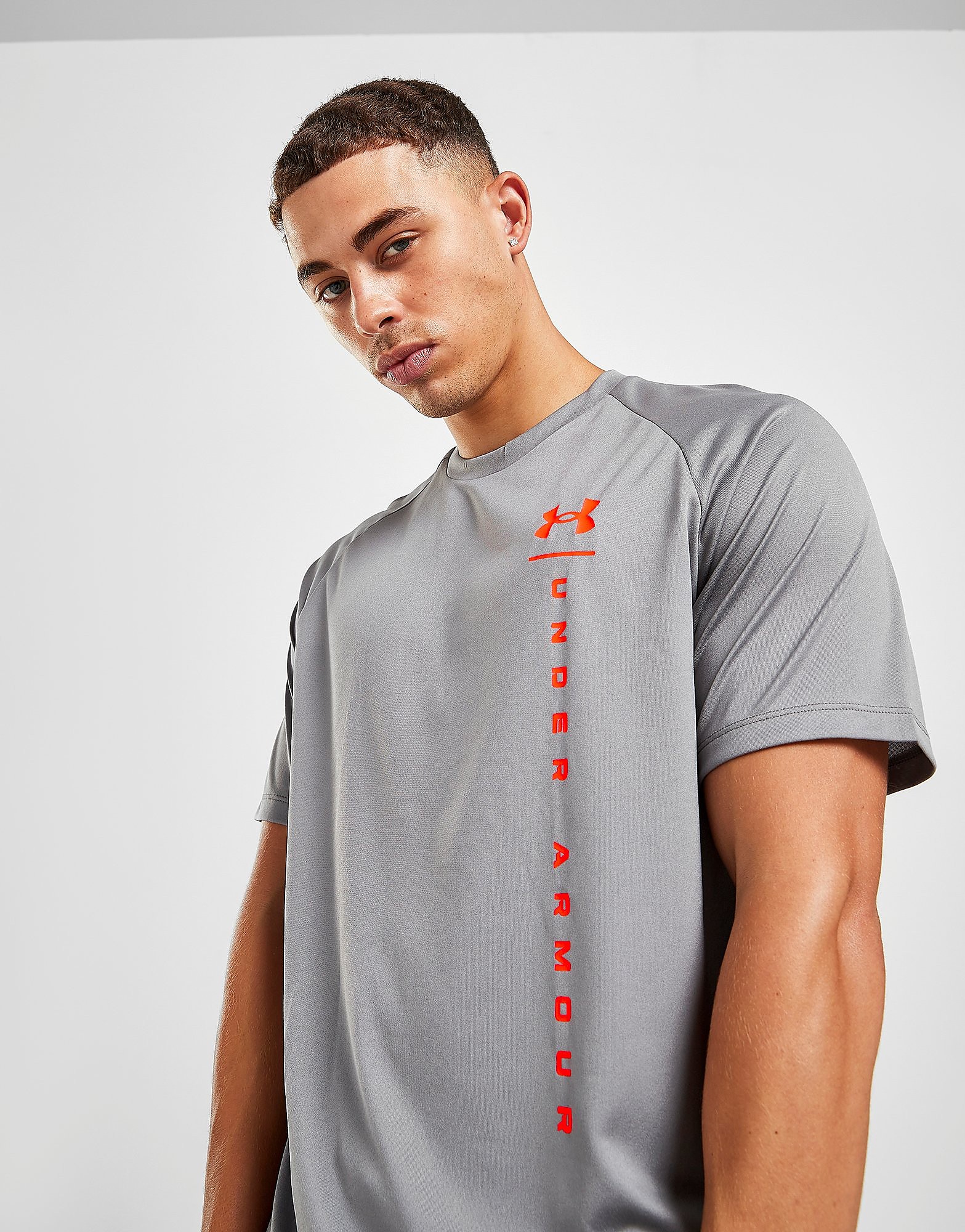 

Under Armour Tech Wordmark T-Shirt - Grey - Mens, Grey