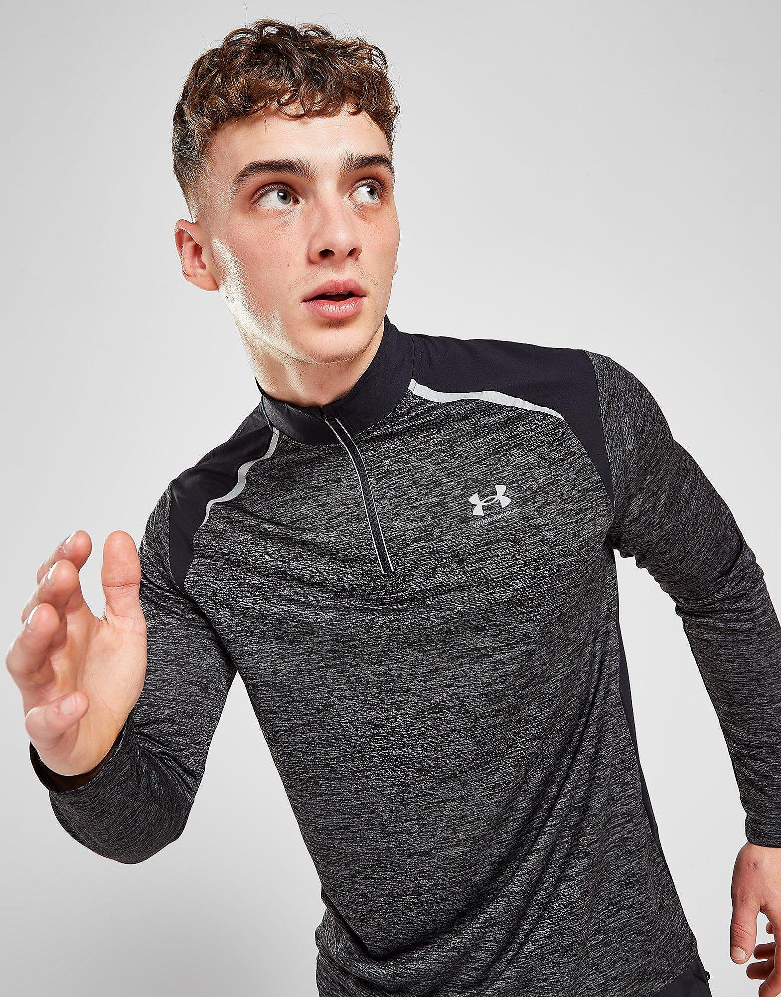 Under Armour Tech 1/4 Zip Hybrid Top - Only at JD - Grey - Mens, Grey