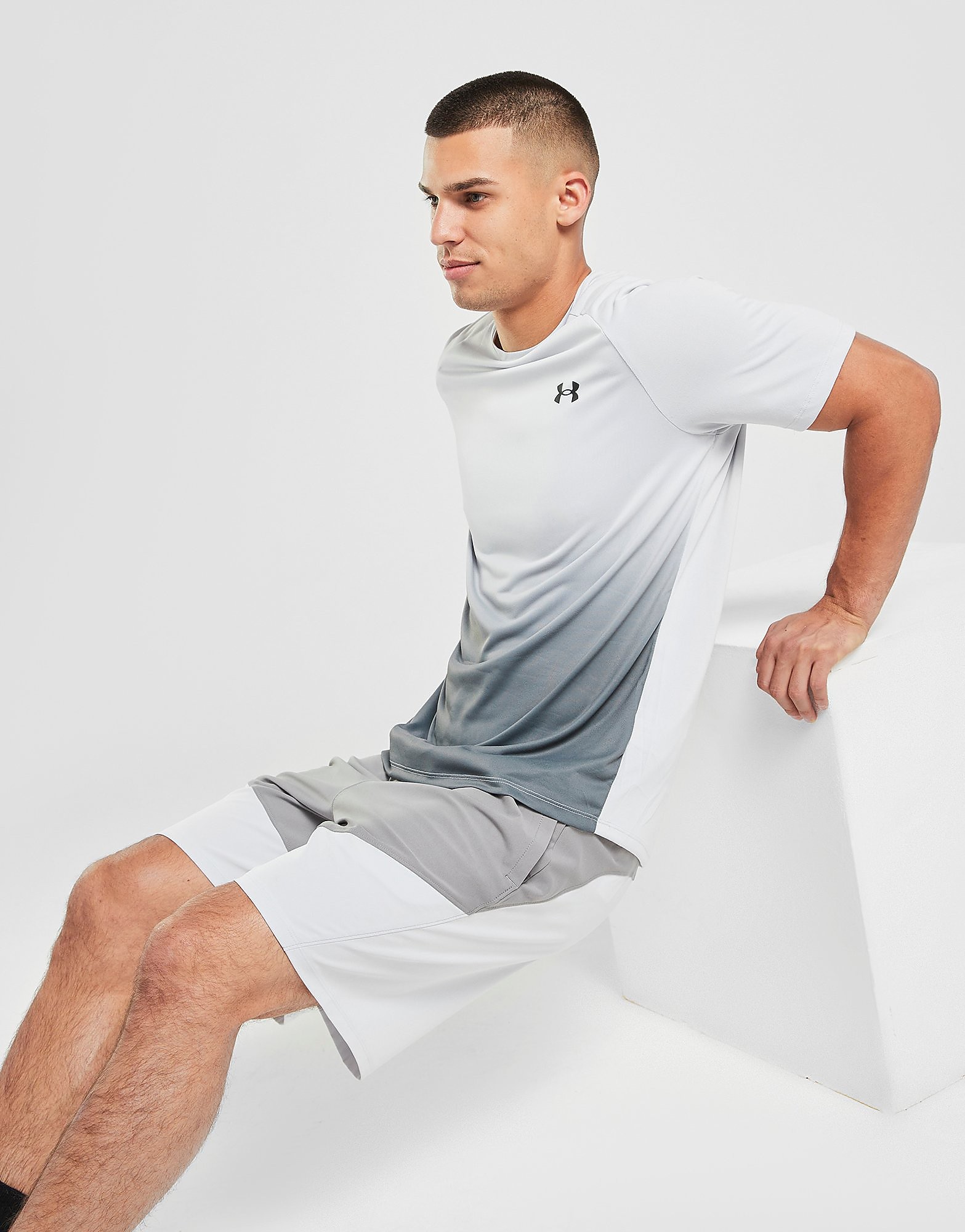 

Under Armour Tech Fade T-Shirt - Only at JD - White - Mens, White