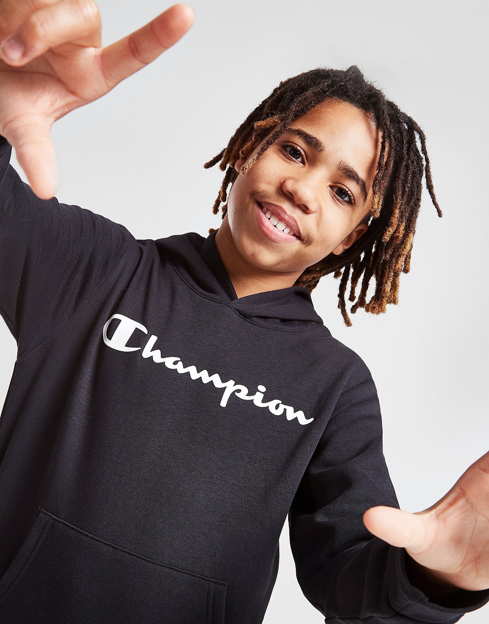 

Champion Core Logo Overhead Hoodie Junior - Black - Kids, Black