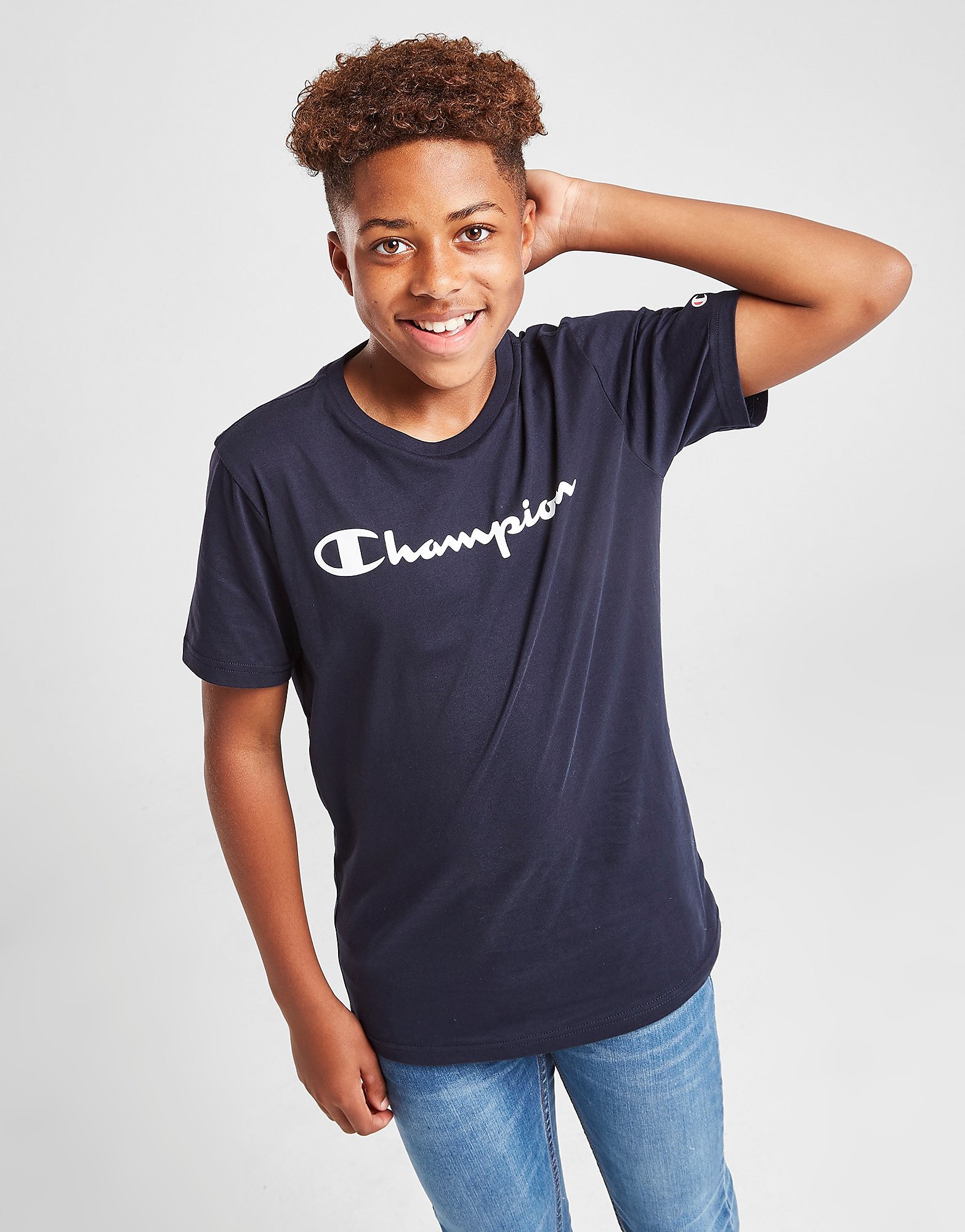 Champion Large Logo T-Shirt Junior - Navy - Kids, Navy