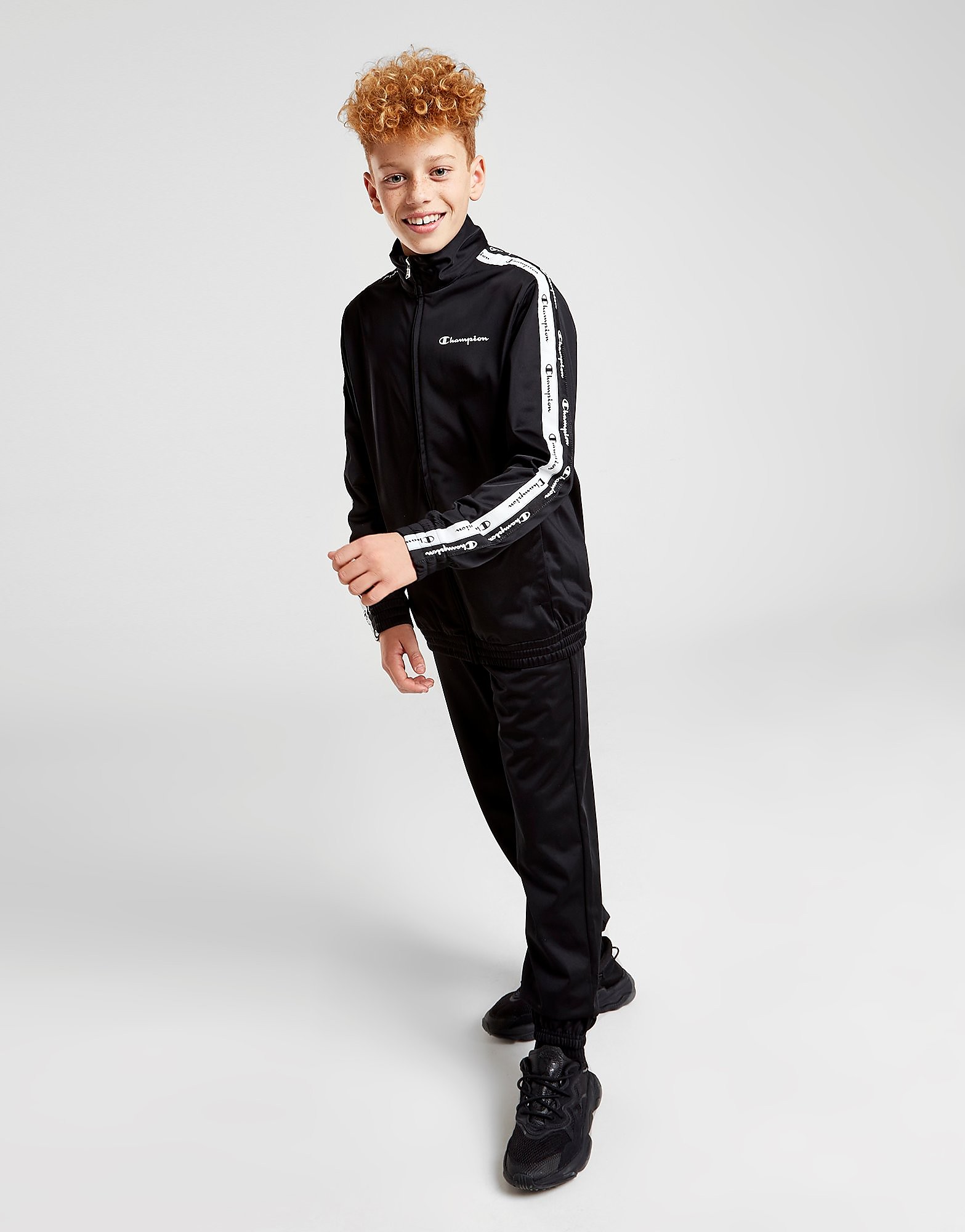 

Champion Poly Tape Tracksuit Junior - Black - Kids, Black