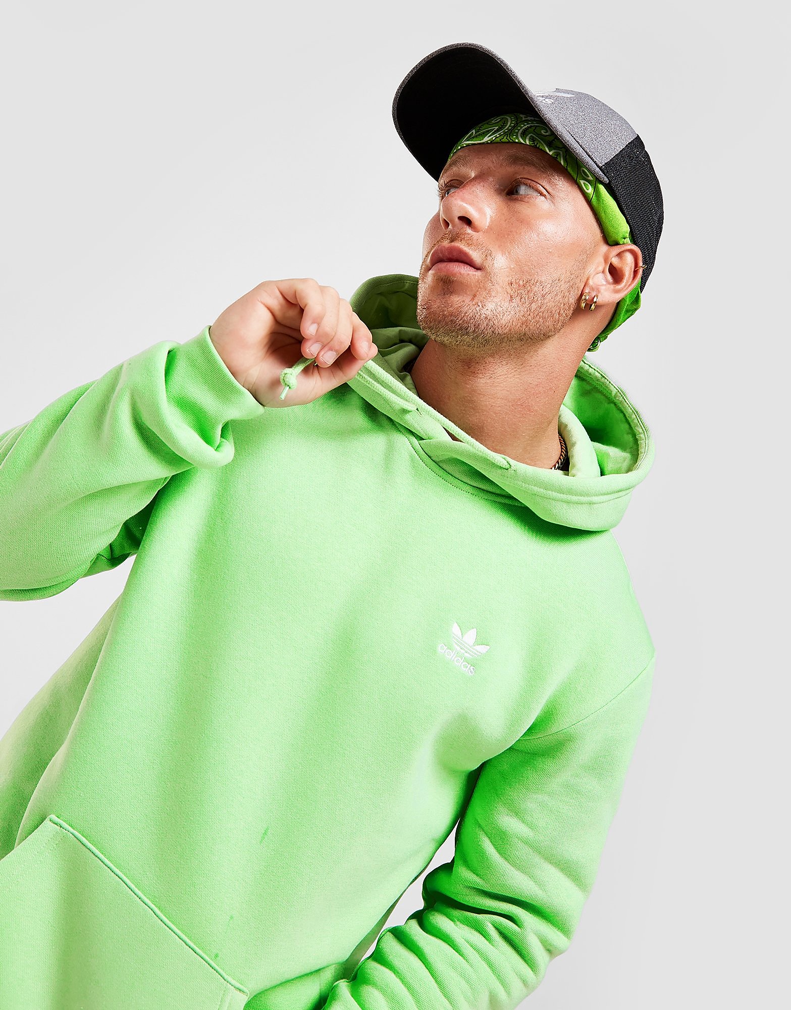 

adidas Originals Trefoil Essential Hoodie - Glory Mint - Mens, Glory Mint